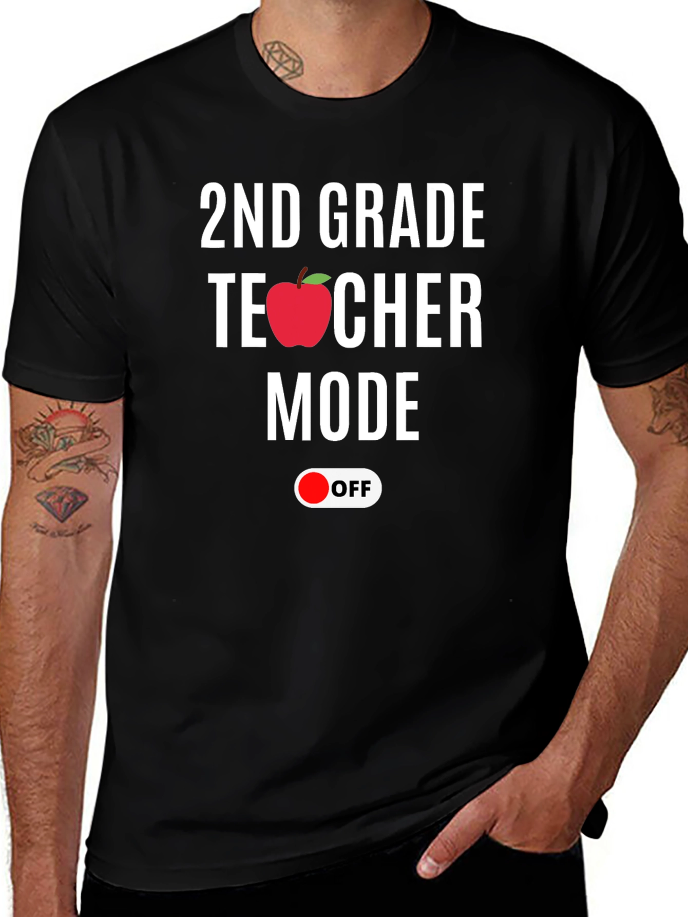 Variant 6 of 2nd Grade Teacher Mode OFF T-Shirt