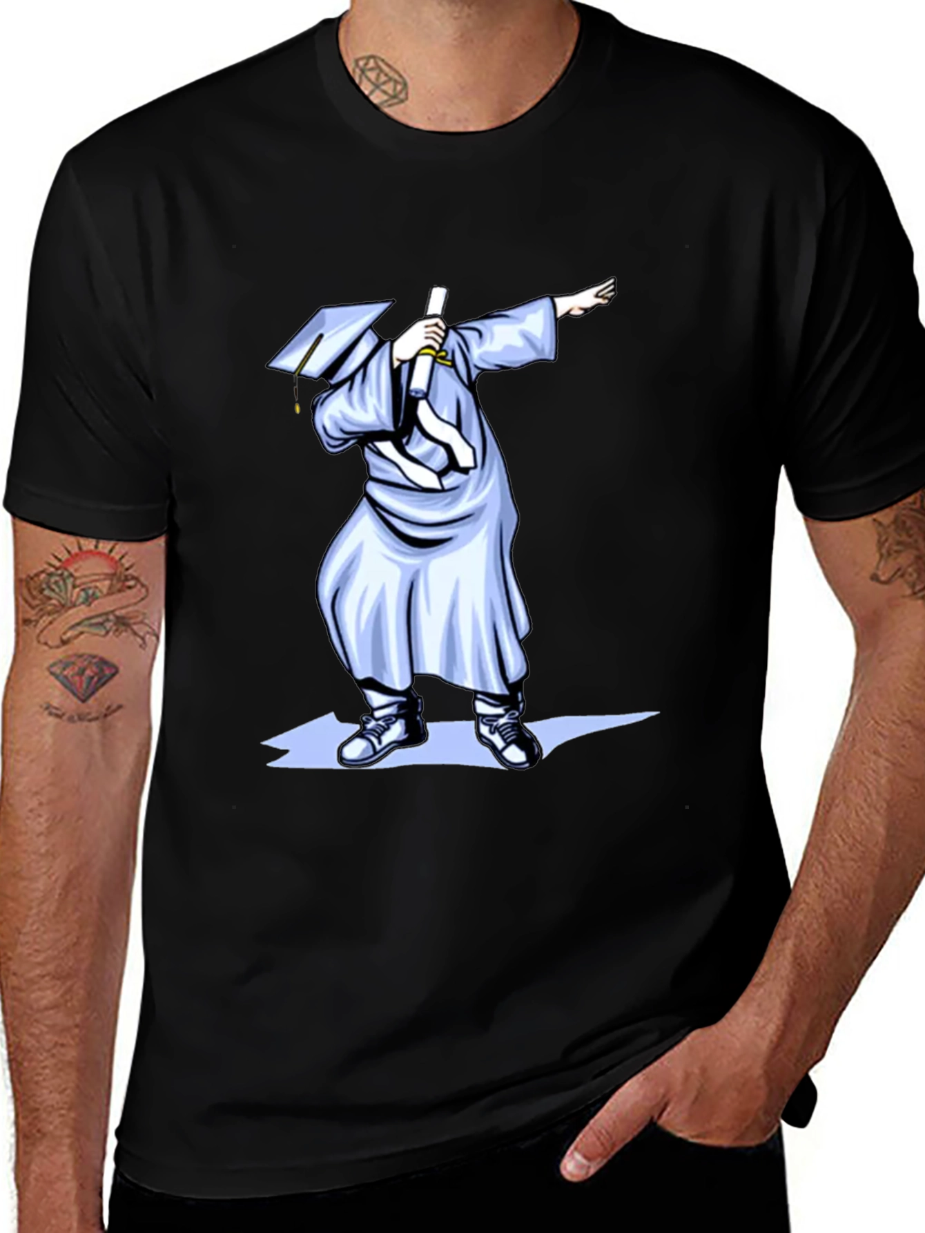 Dabbing Graduate T-Shirt - Celebration Humor