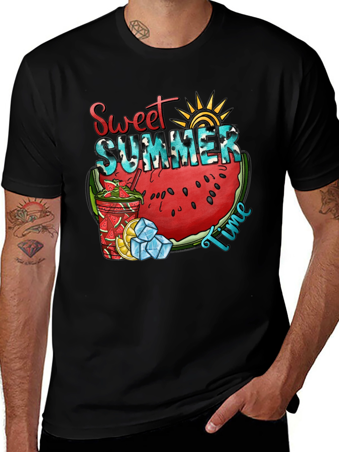 Variant 2 of Sweet Summer Time Graphic T-Shirt