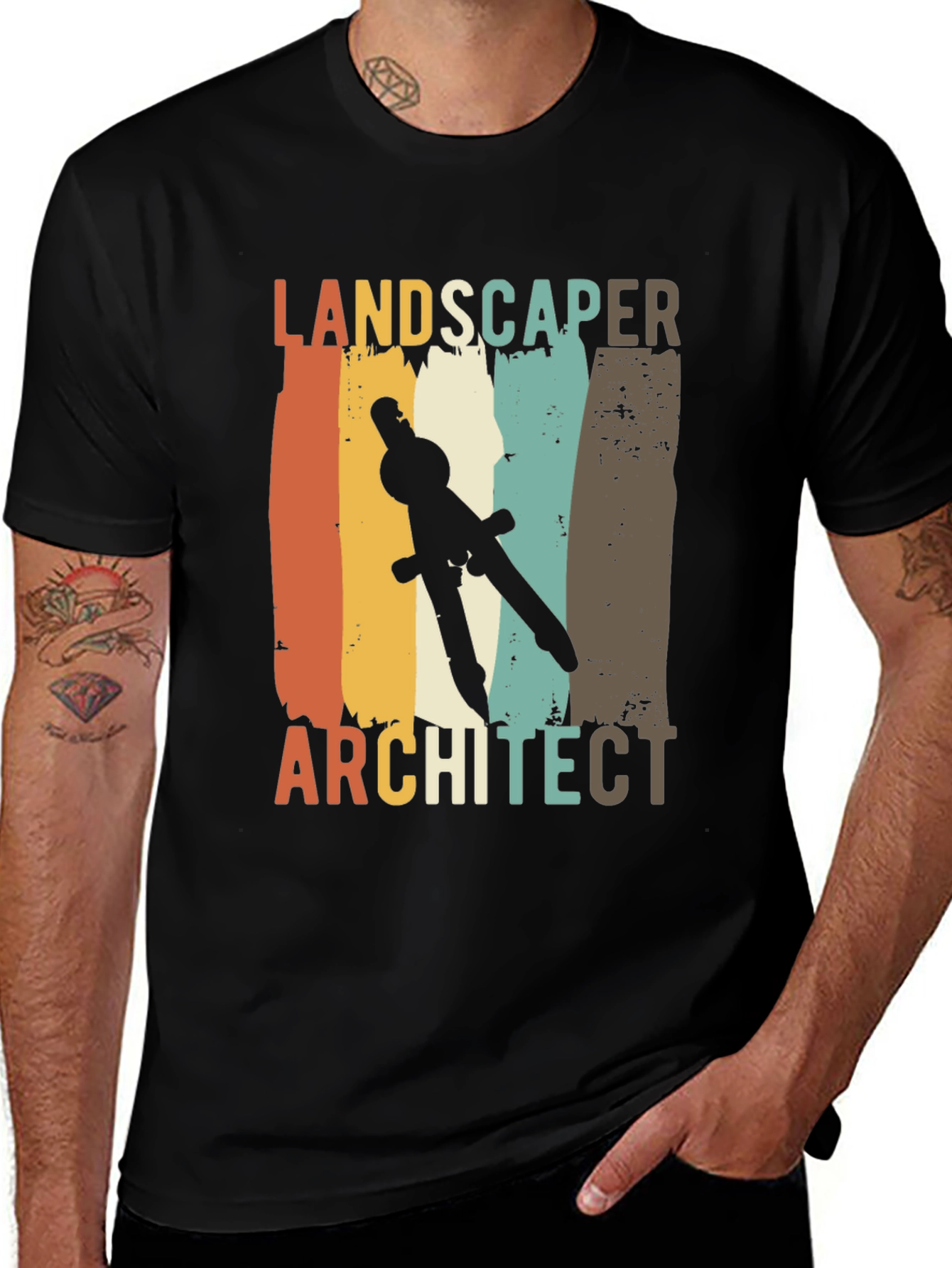 Variant 6 of Landscaper Architect Retro T-Shirt