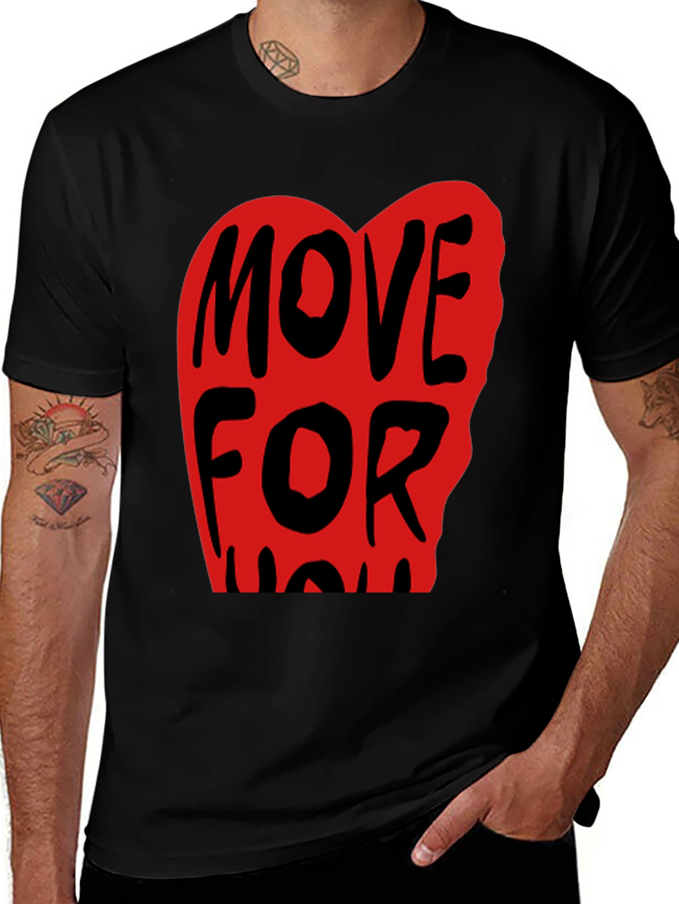 Variant 26 of Move For You Graphic T-Shirt - Black
