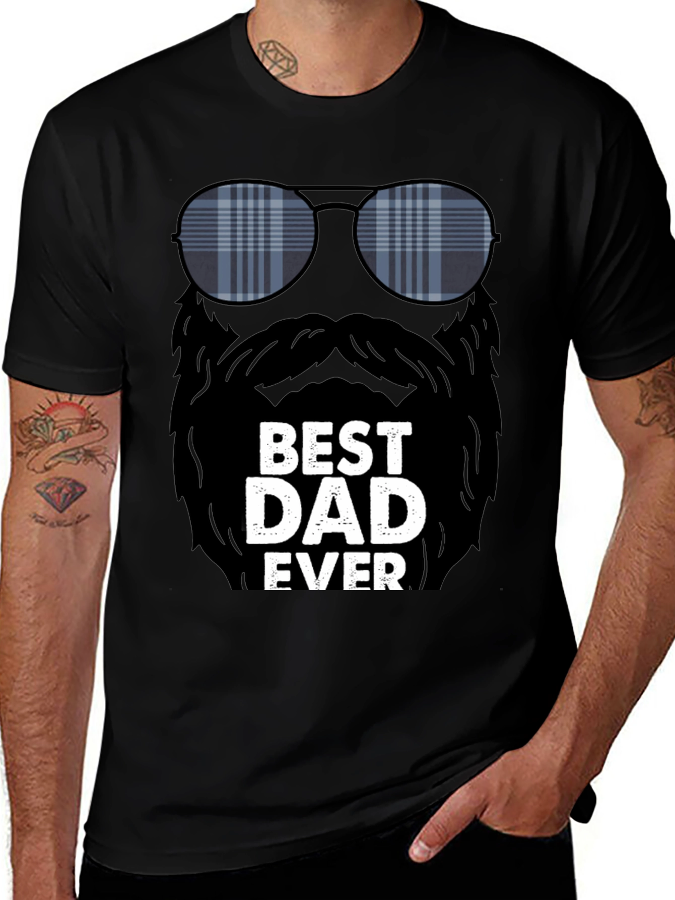 Variant 9 of Best Dad Ever Graphic T-Shirt