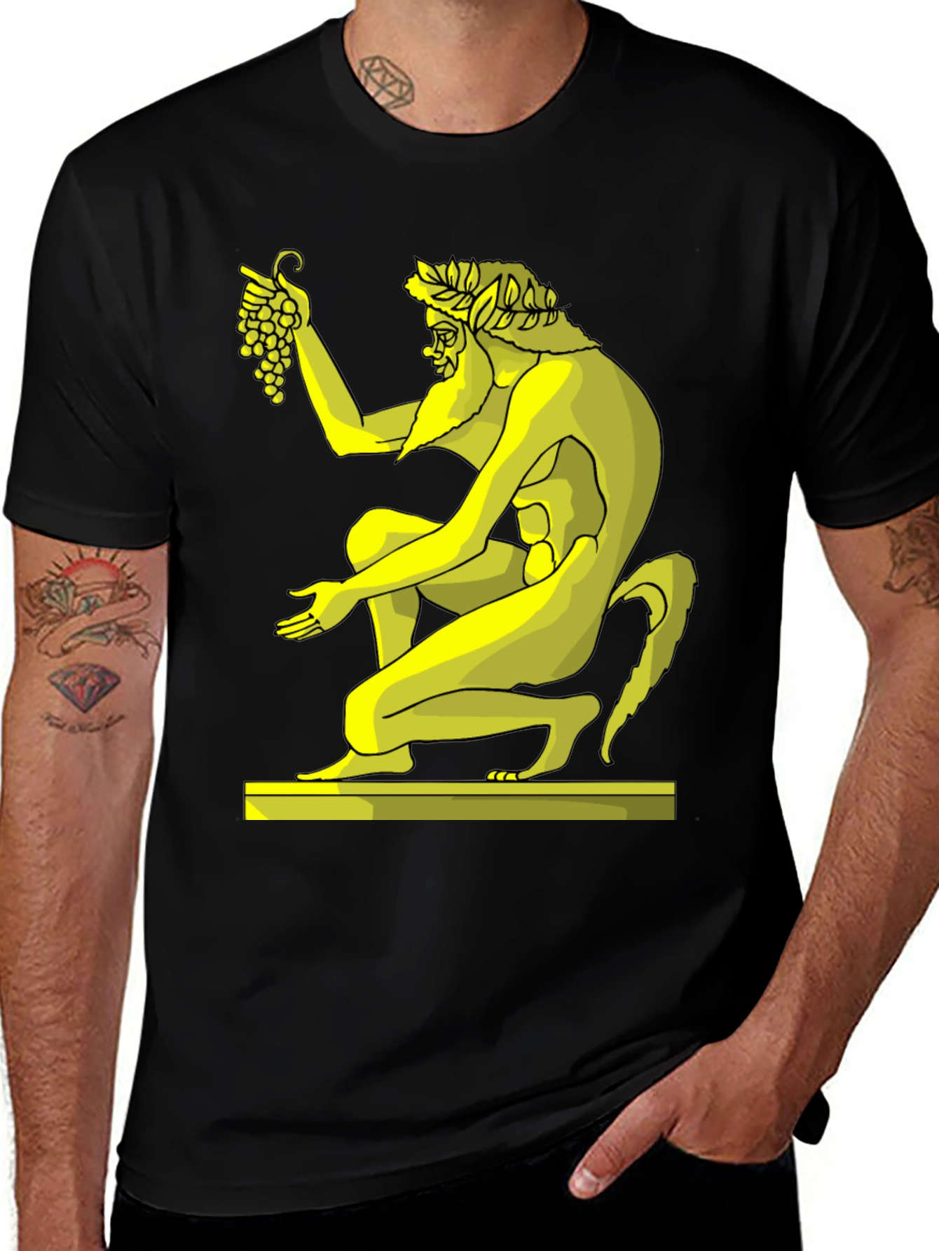 Variant 23 of Satyr with Grapes Graphic Tee