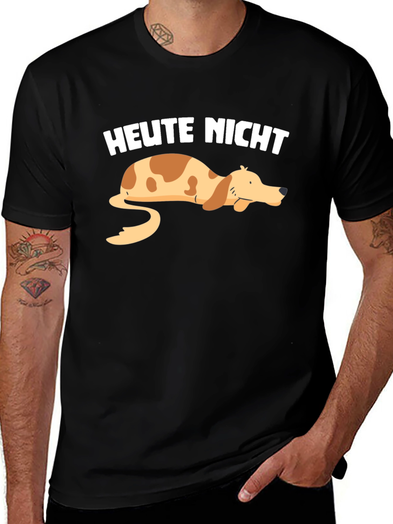Variant 13 of Heute Nicht Lazy Dog Graphic T-Shirt