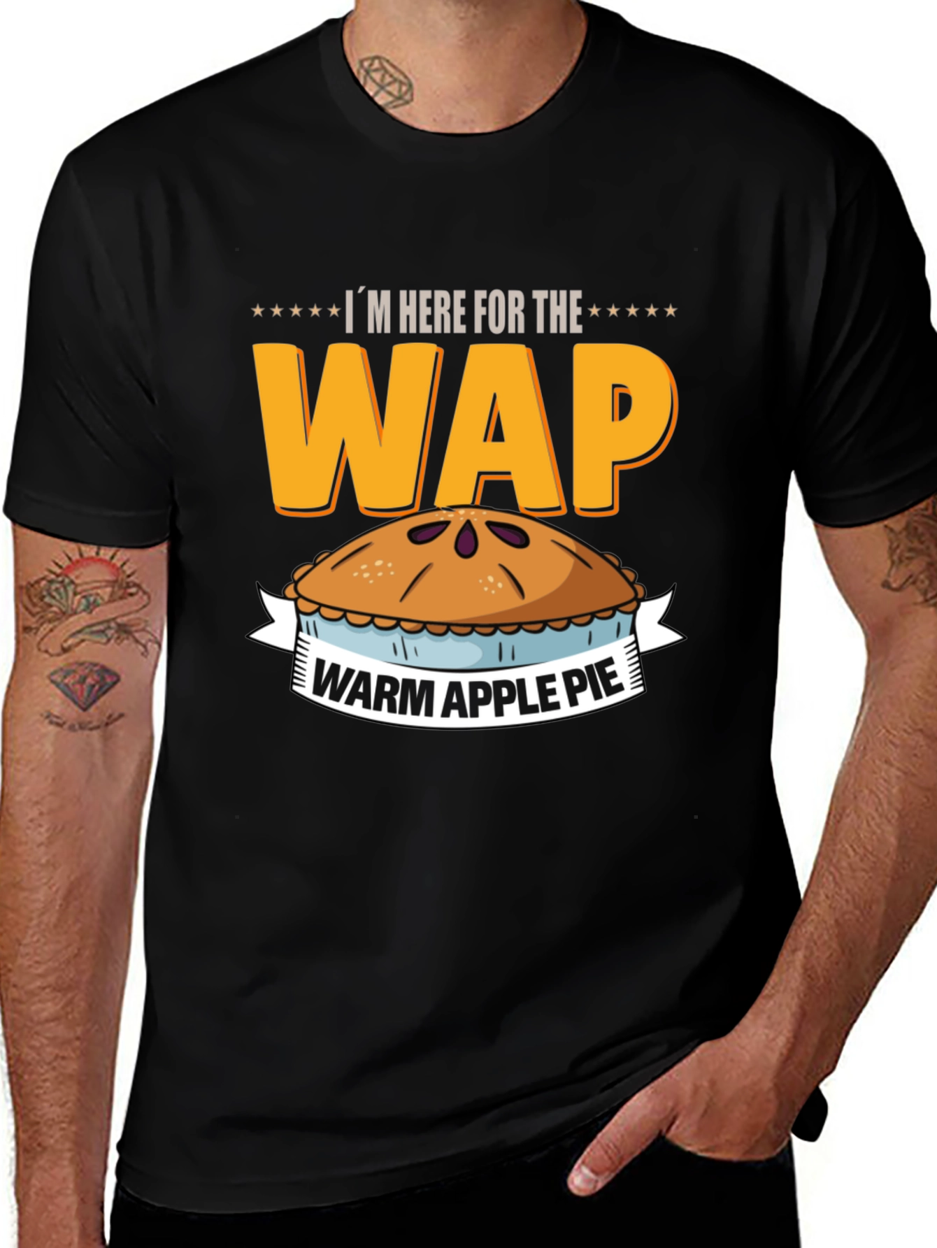 Variant 9 of Warm Apple Pie WAP Funny Graphic T-Shirt