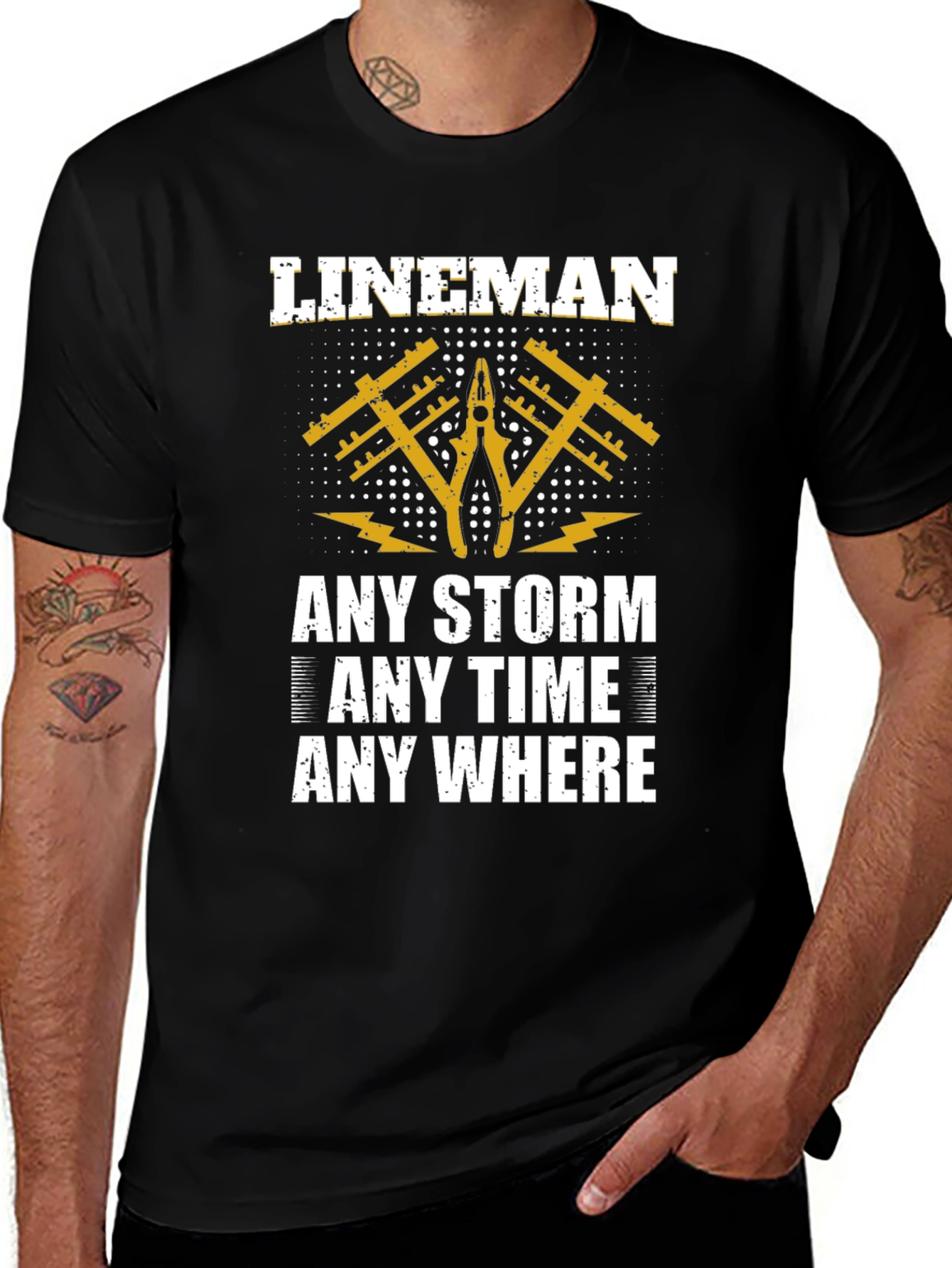 Lineman Any Storm T-Shirt