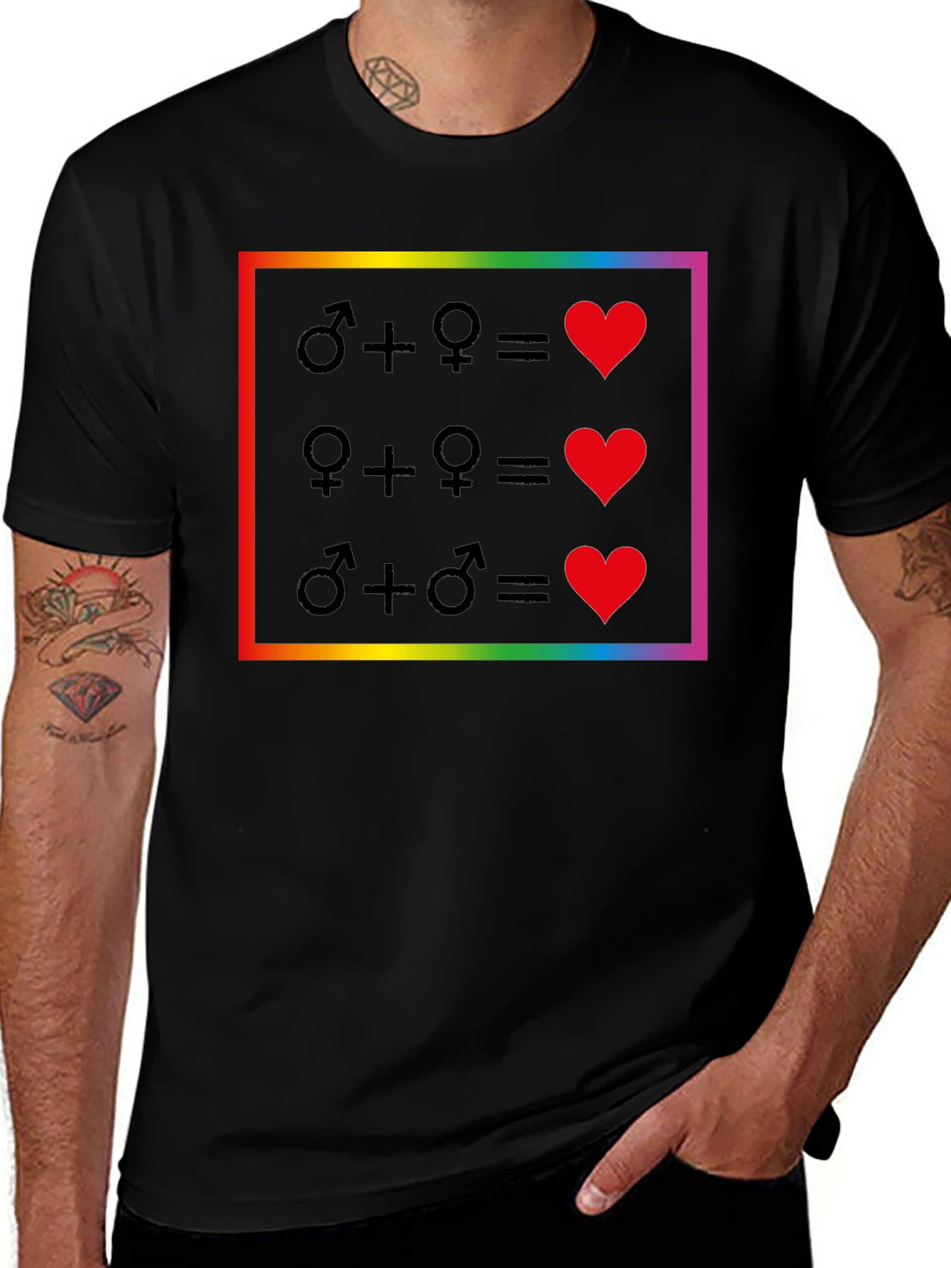 Variant 14 of Love Wins Equality T-Shirt - Pride Rainbow Design