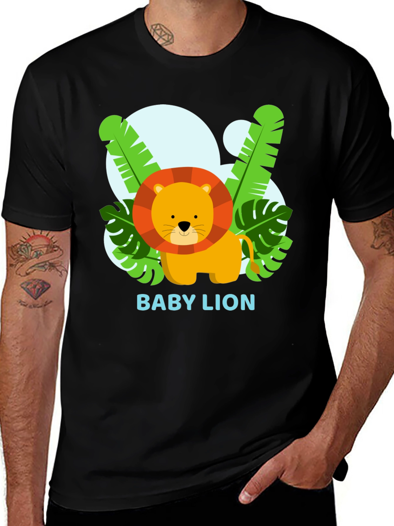 Variant 14 of Cute Baby Lion Graphic T-Shirt