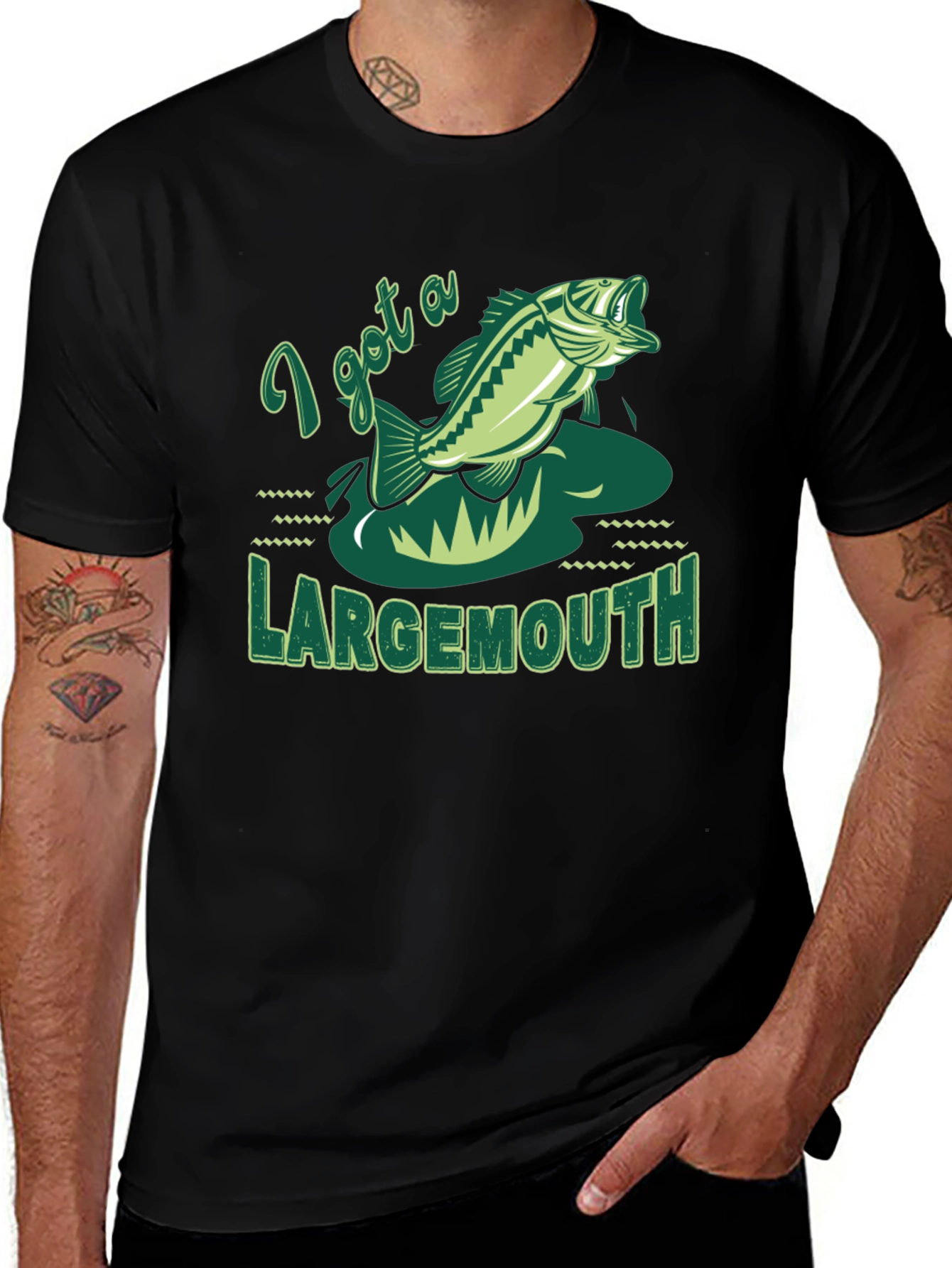Variant 18 of Largemouth Bass Fishing T-Shirt - I Got A Largemouth Tee