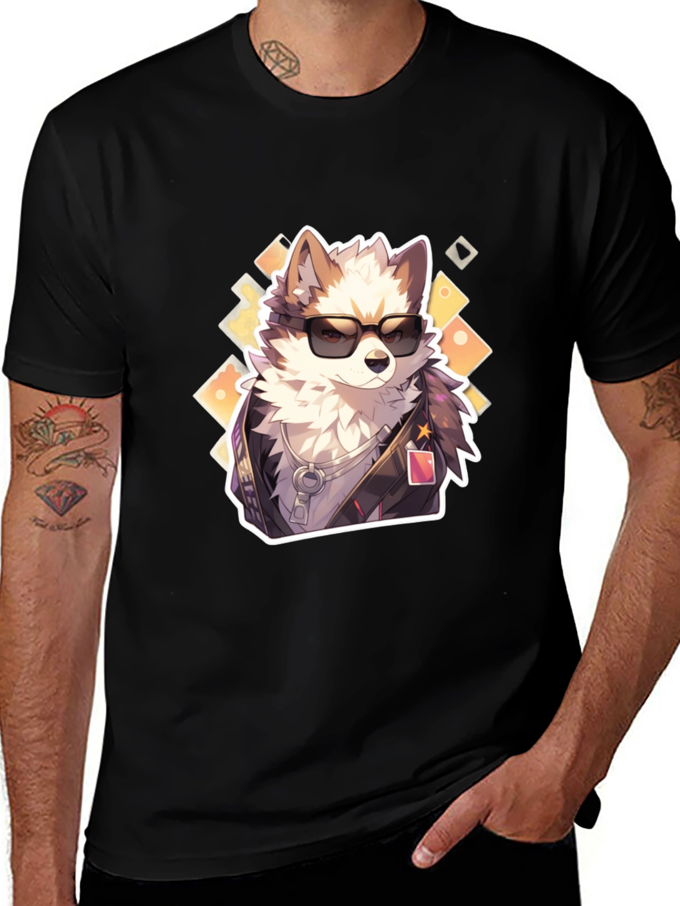 Variant 21 of Cool Dog Graphic Tee - Trendy Streetwear