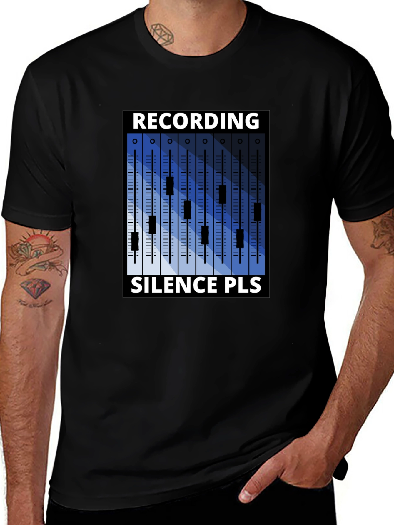 Variant 7 of Recording Silence Please Graphic T-Shirt