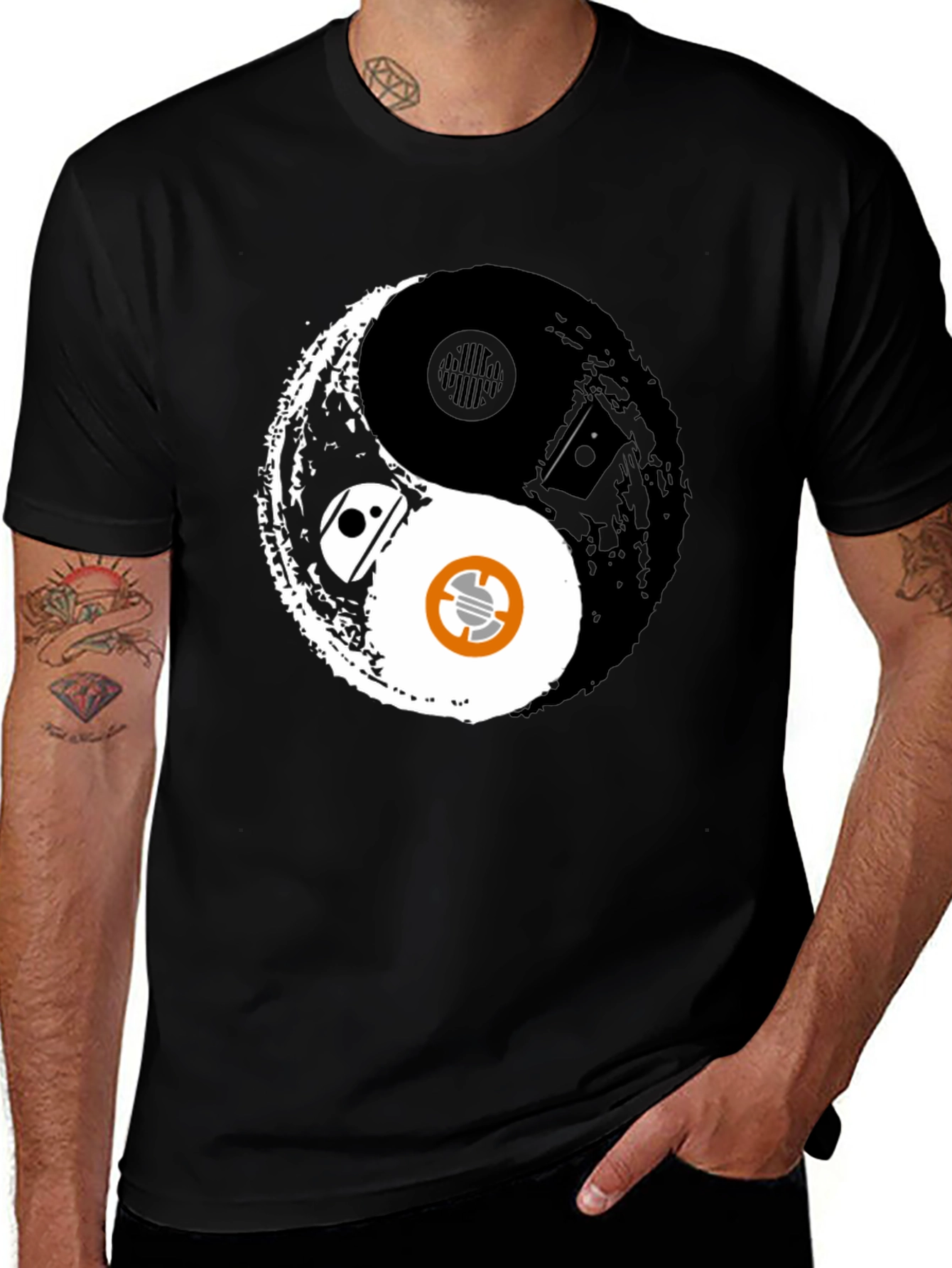 Yin Yang Star Wars Droid Graphic Tee - Balance the Force