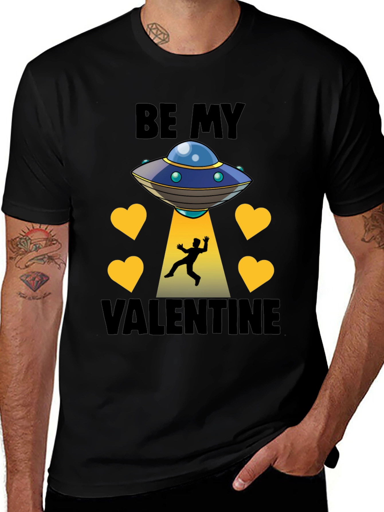 Variant 24 of Be My Valentine Alien Abduction T-Shirt