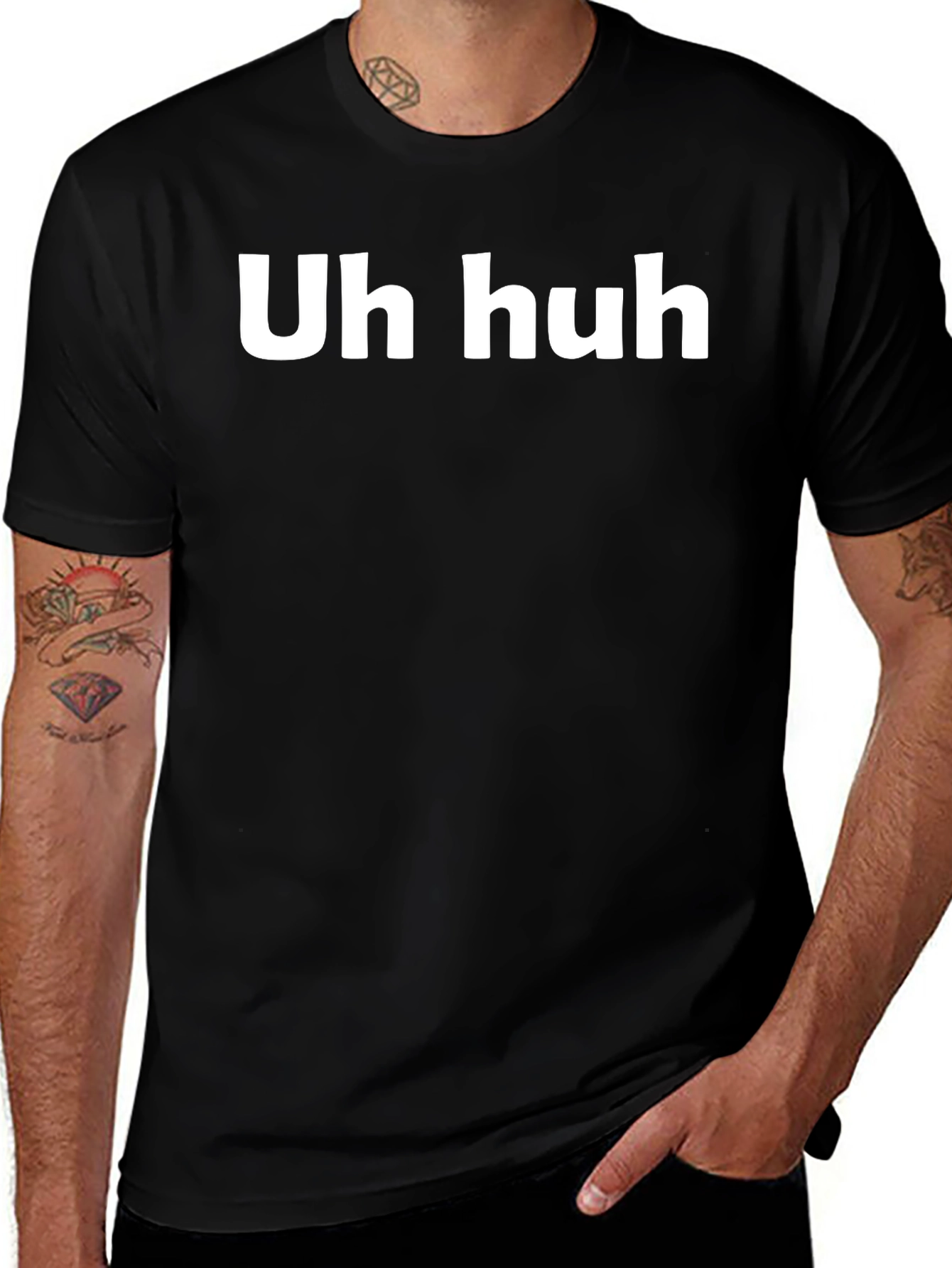 Variant 22 of Uh huh T-Shirt | Mens Graphic Tee