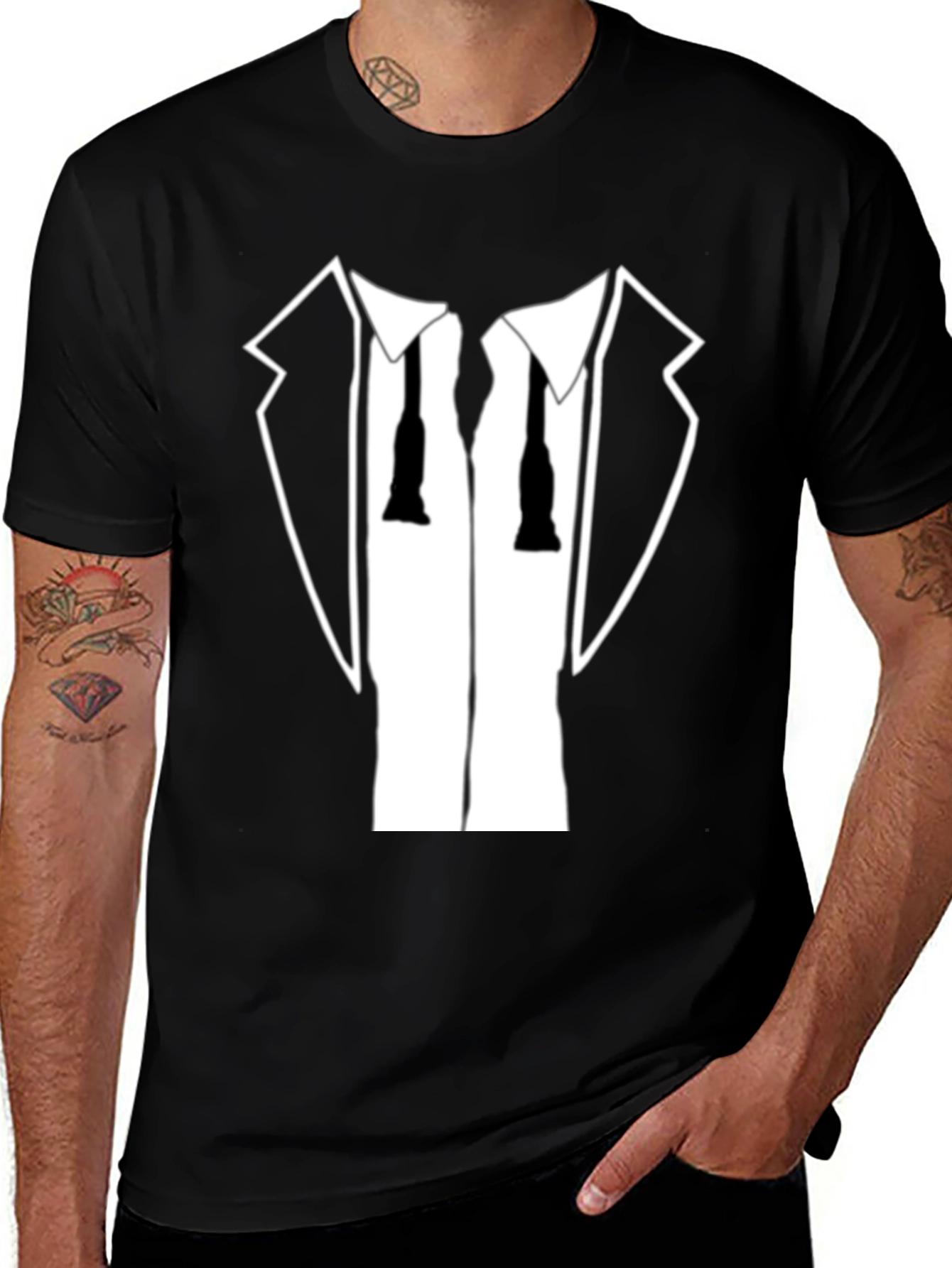 Variant 15 of Tuxedo T-Shirt - Funny Dress Up Tee