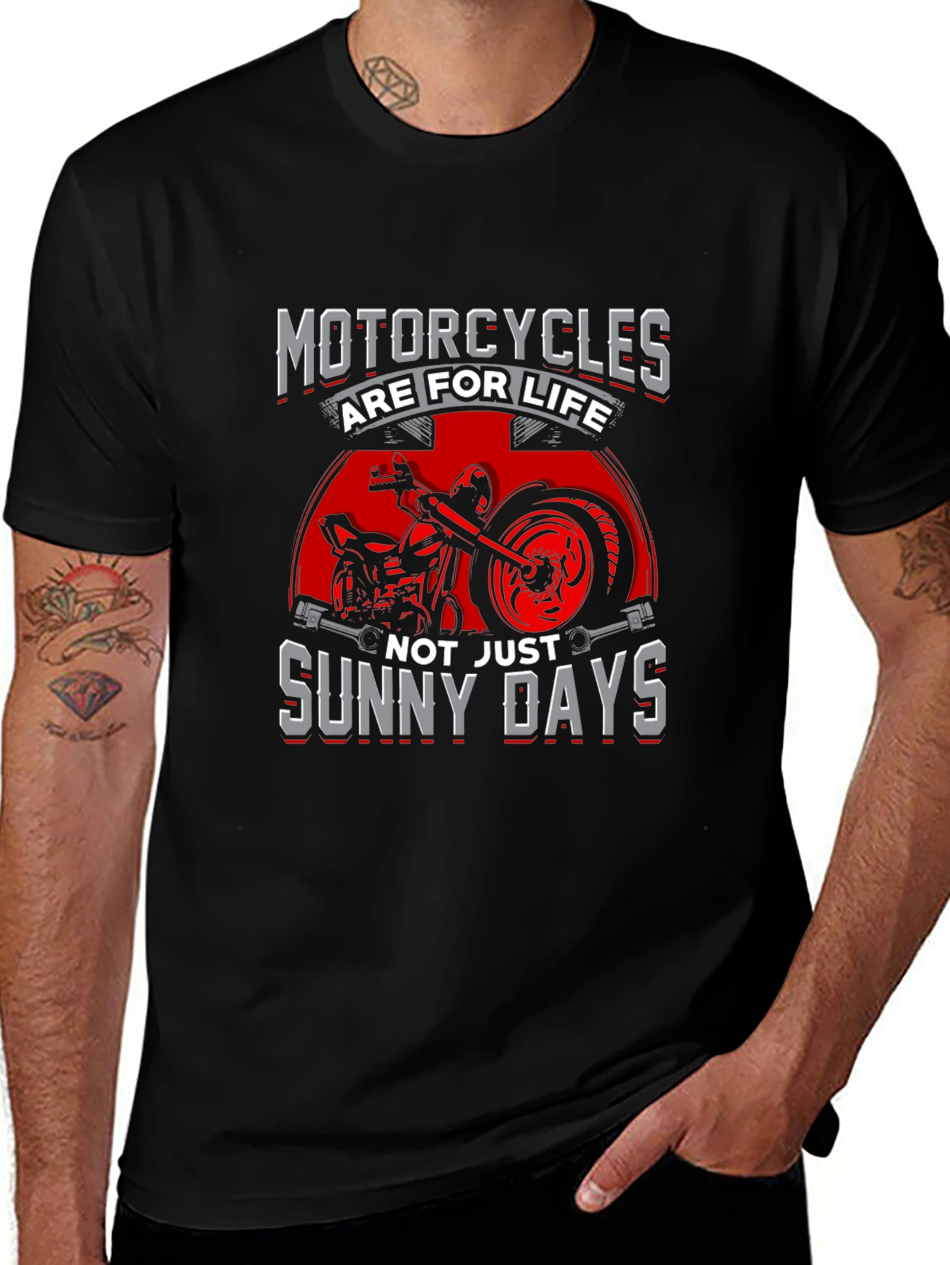 Variant 25 of Motorcycles Are For Life T-Shirt