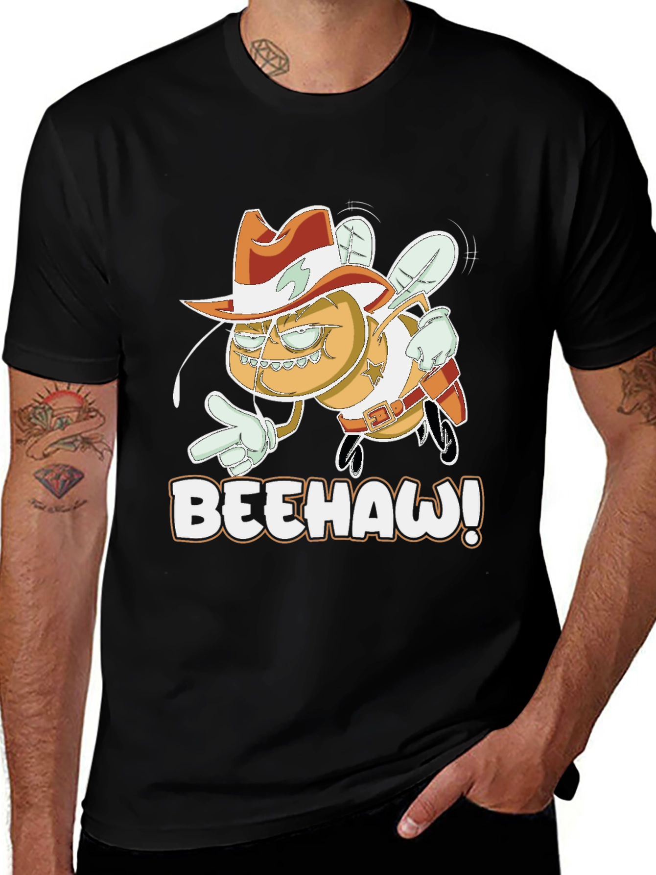 Variant 27 of Beehaw Cartoon Graphic T-Shirt