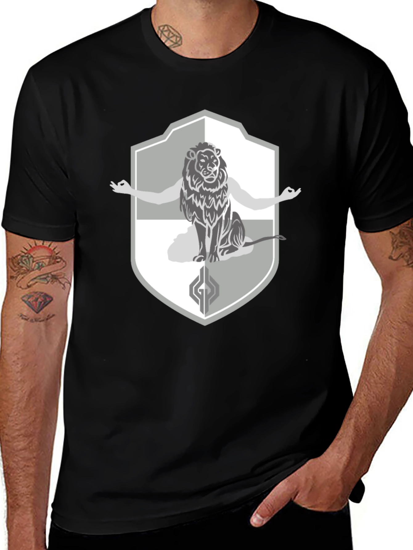 Variant 29 of Lion Shield Graphic T-Shirt
