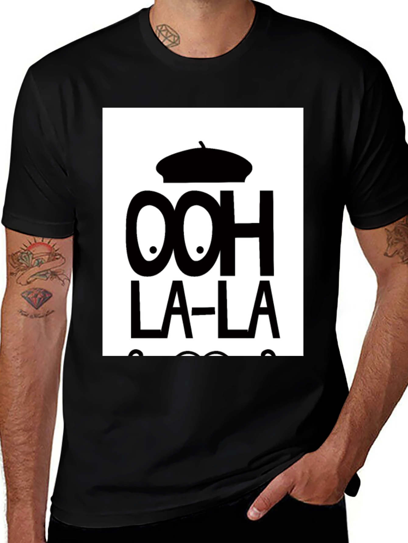 Ooh La-La Graphic Tee - Stylish French-Inspired Design