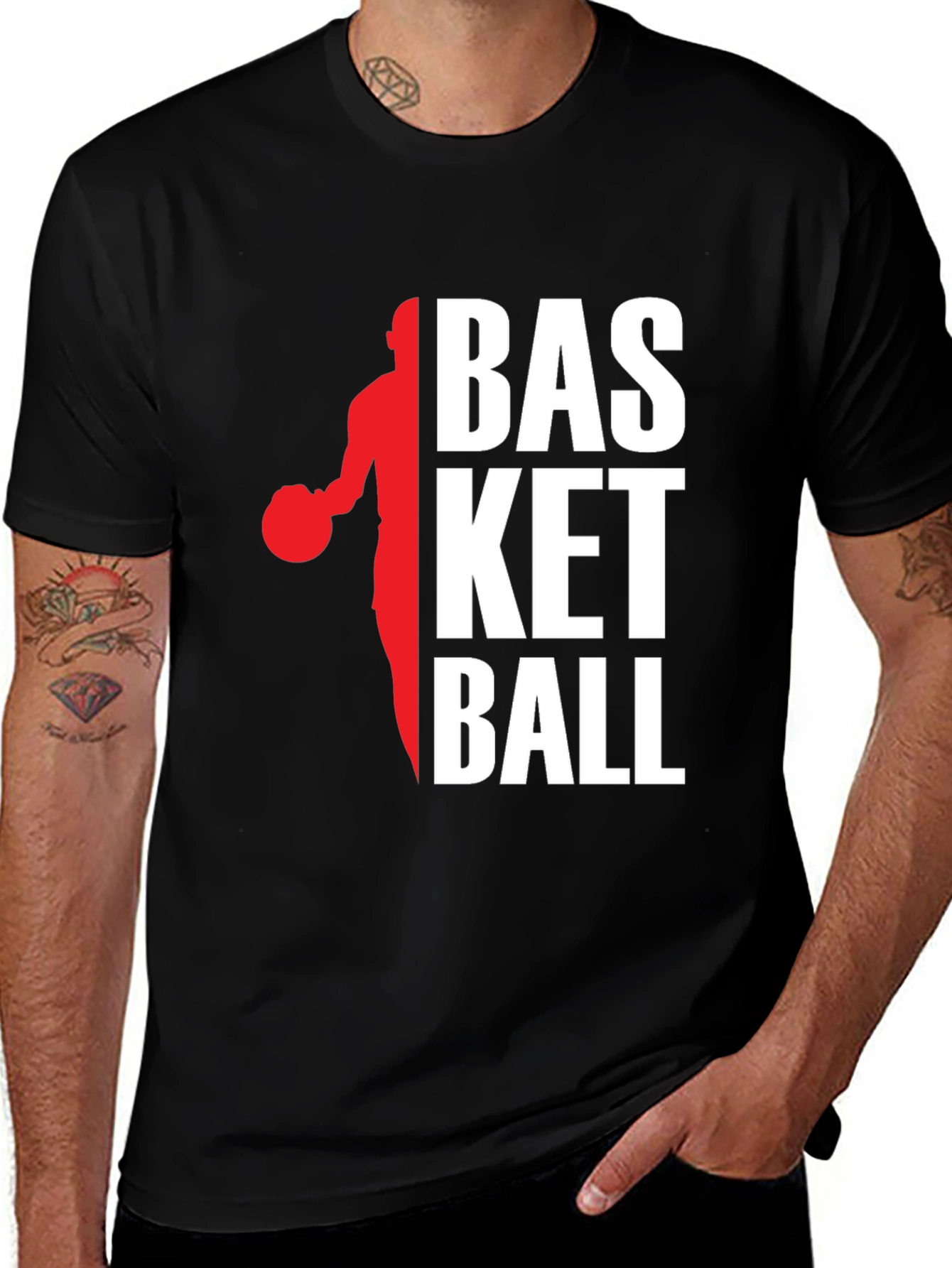 Variant 29 of Basketball Graphic Tee - Stylish & Comfortable Cotton Blend