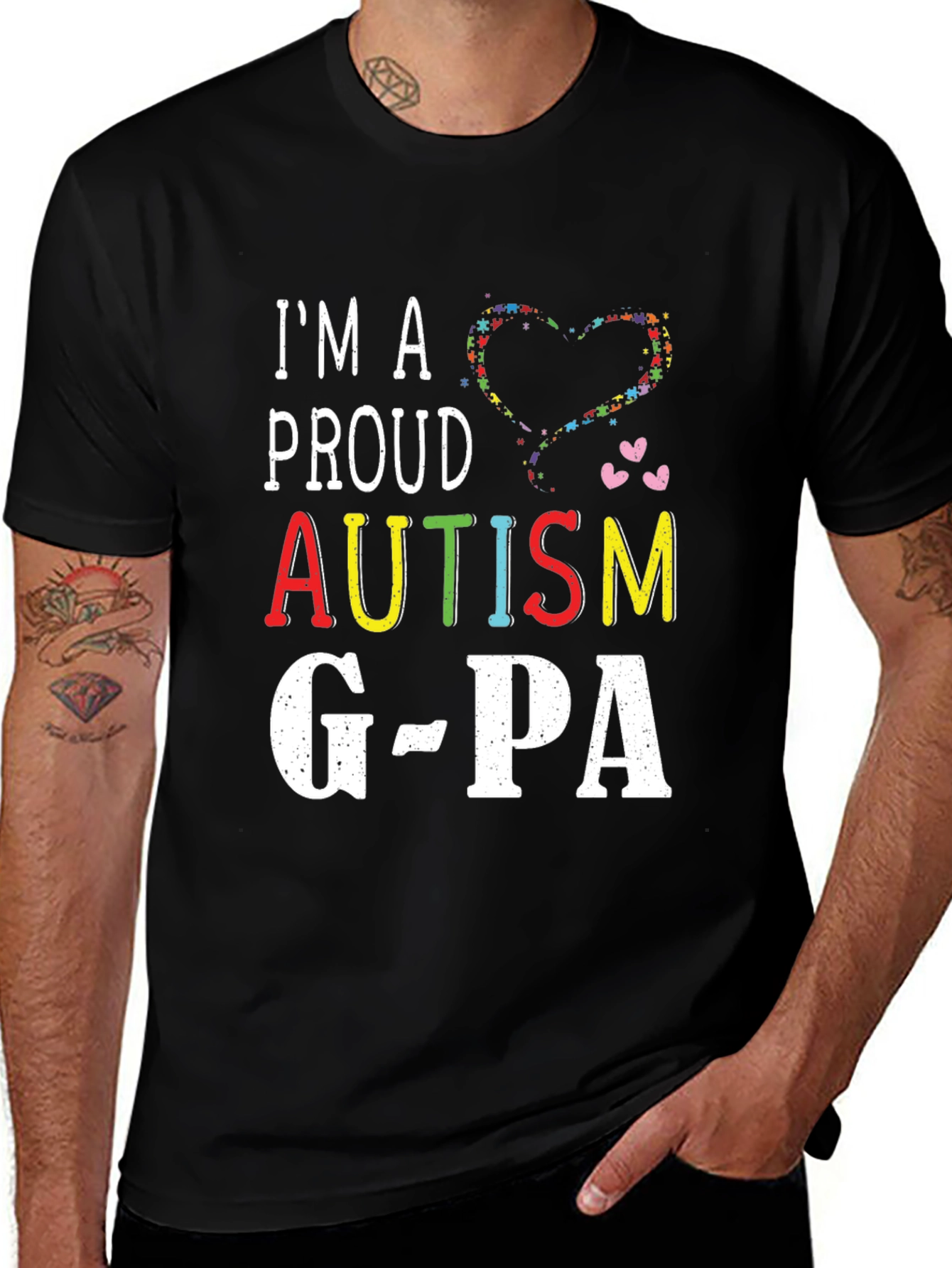 Variant 4 of Proud Autism G-Pa T-Shirt