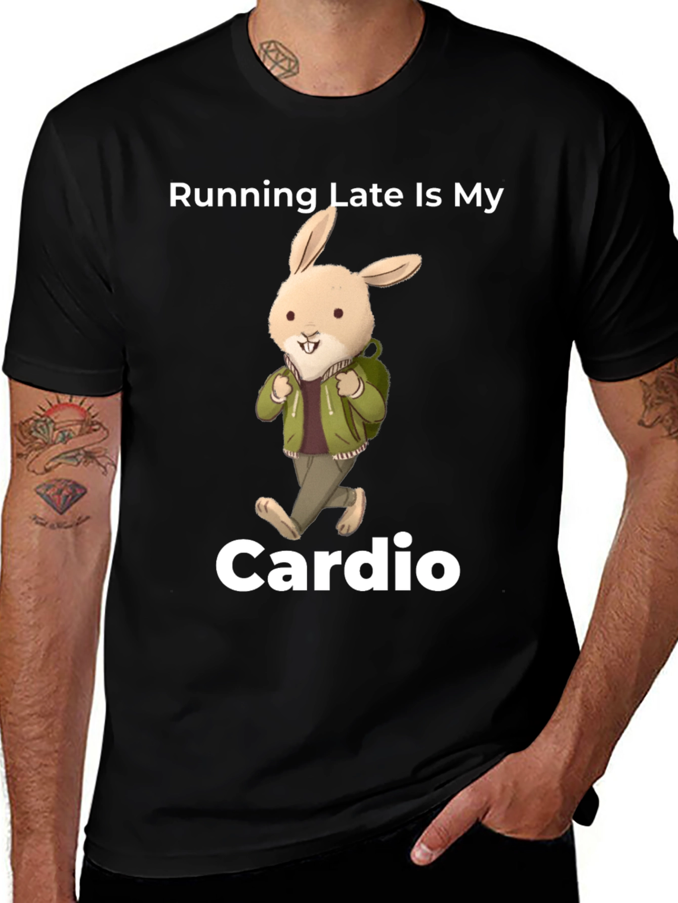 Variant 5 of Running Late Bunny T-Shirt
