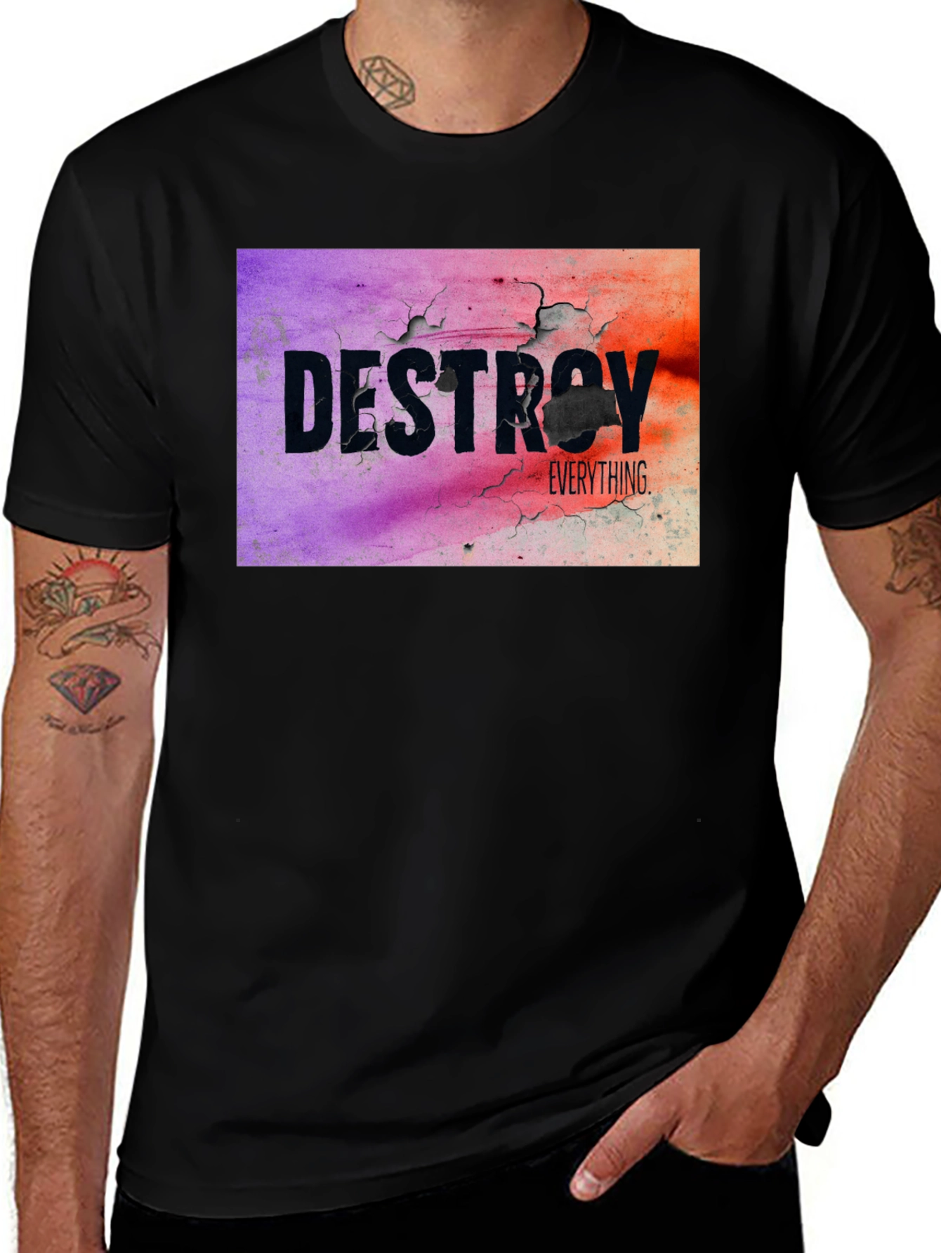Variant 30 of Destroy Everything Graphic Tee - Black