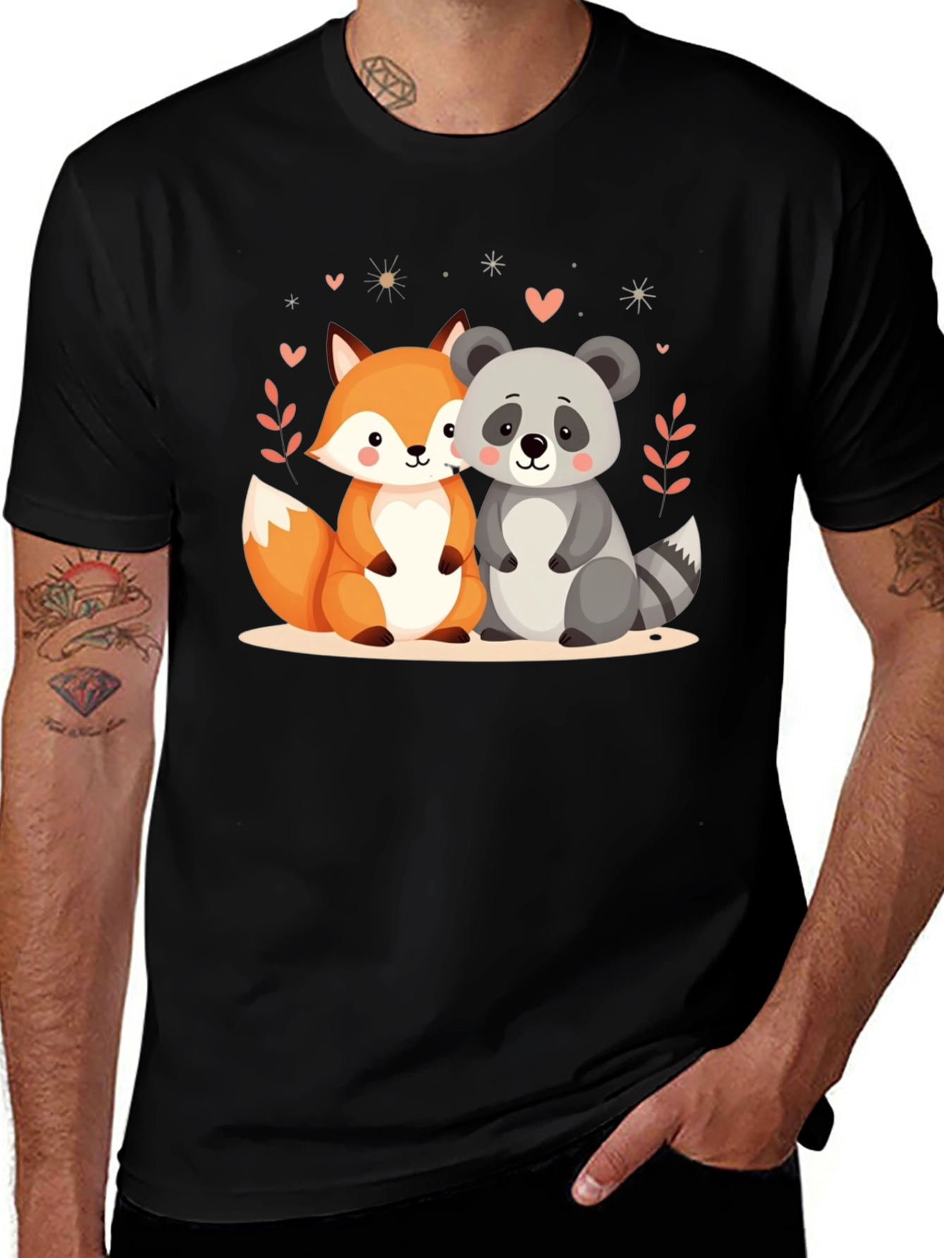 Variant 15 of Cute Animal Friends Graphic Tee