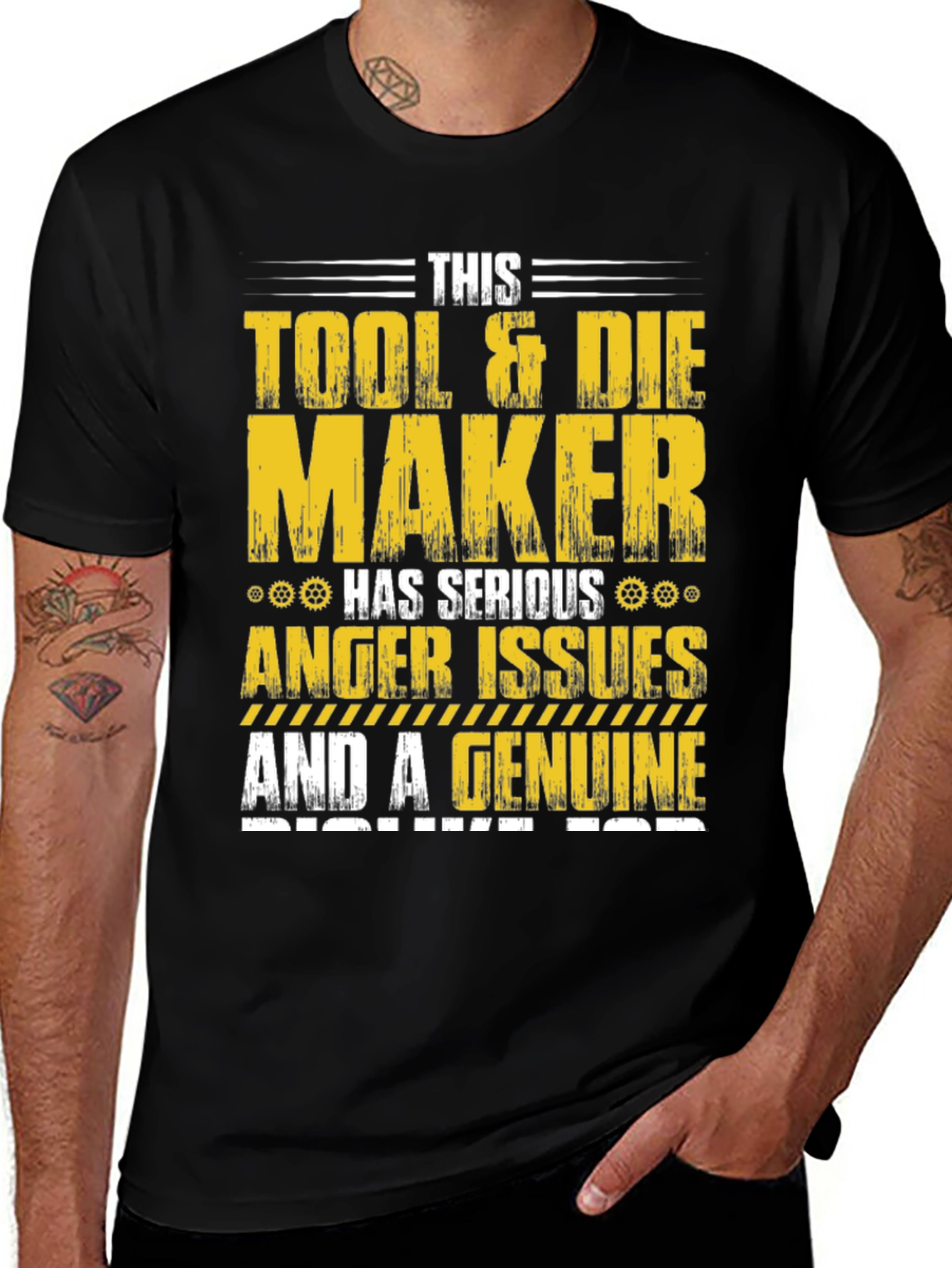 Variant 28 of Tool & Die Maker T-Shirt: Serious Anger Issues