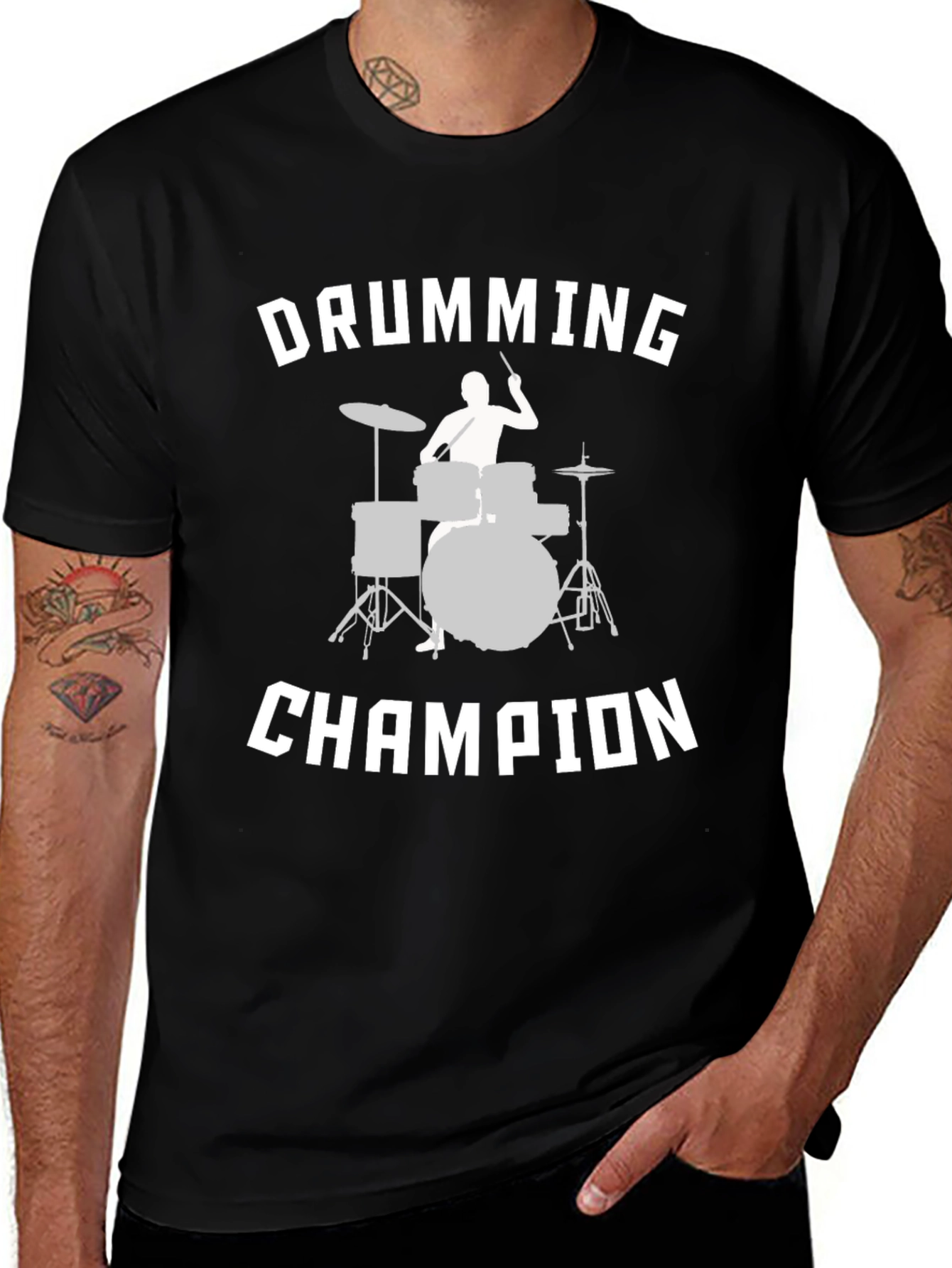 Variant 23 of Drumming Champion Graphic T-Shirt