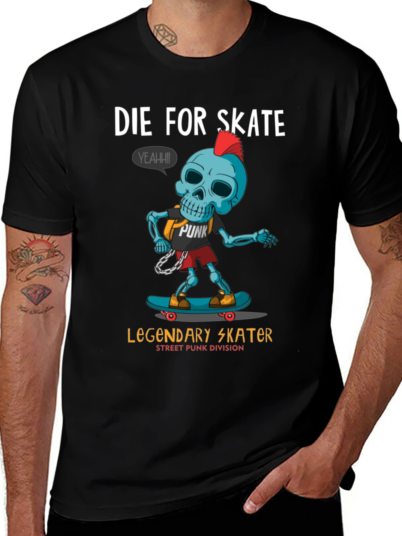 Variant 27 of Die For Skate Skater Punk T-Shirt