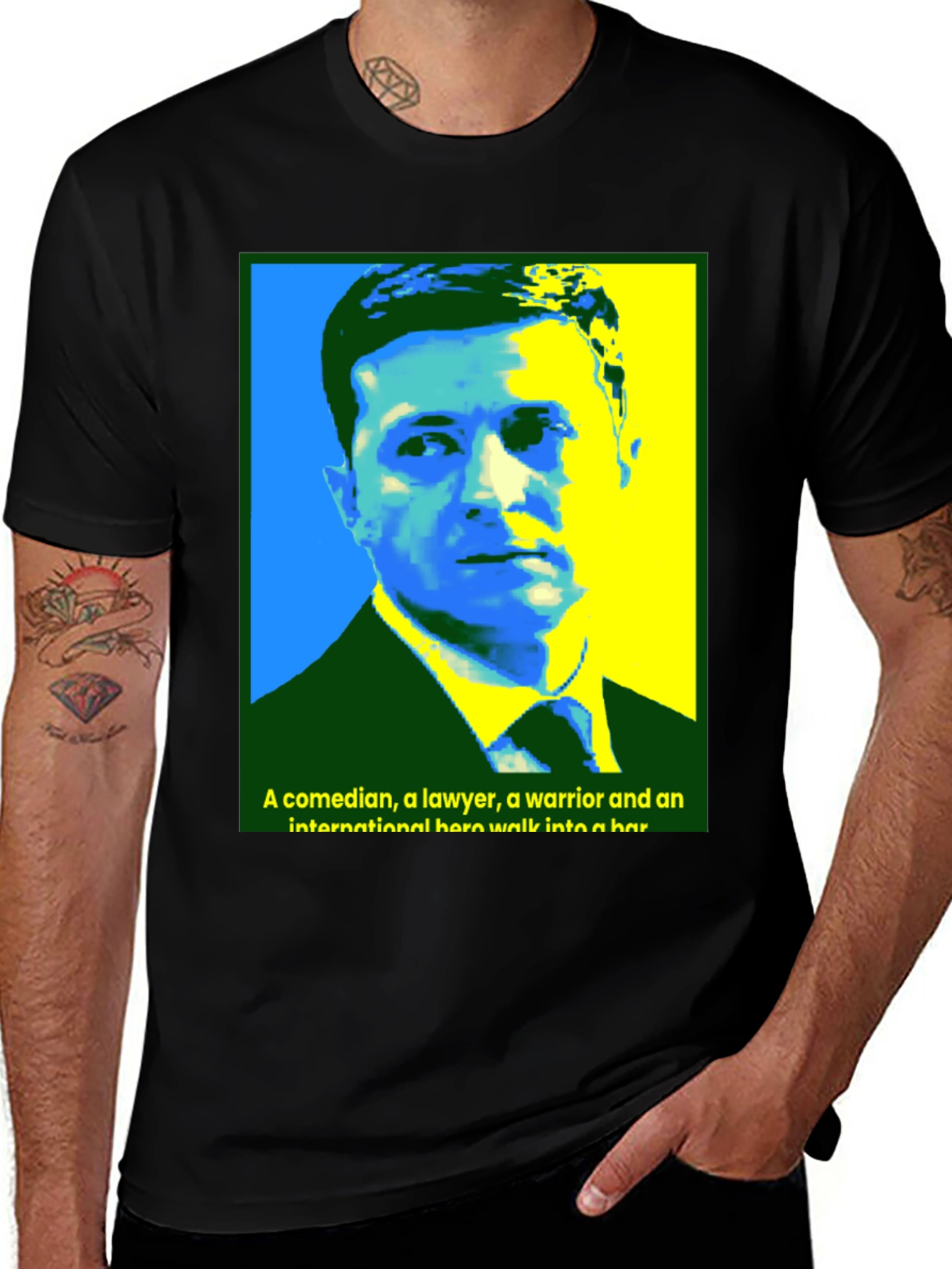 Zelenskyy Pop Art T-Shirt - Comedian Lawyer Warrior Hero