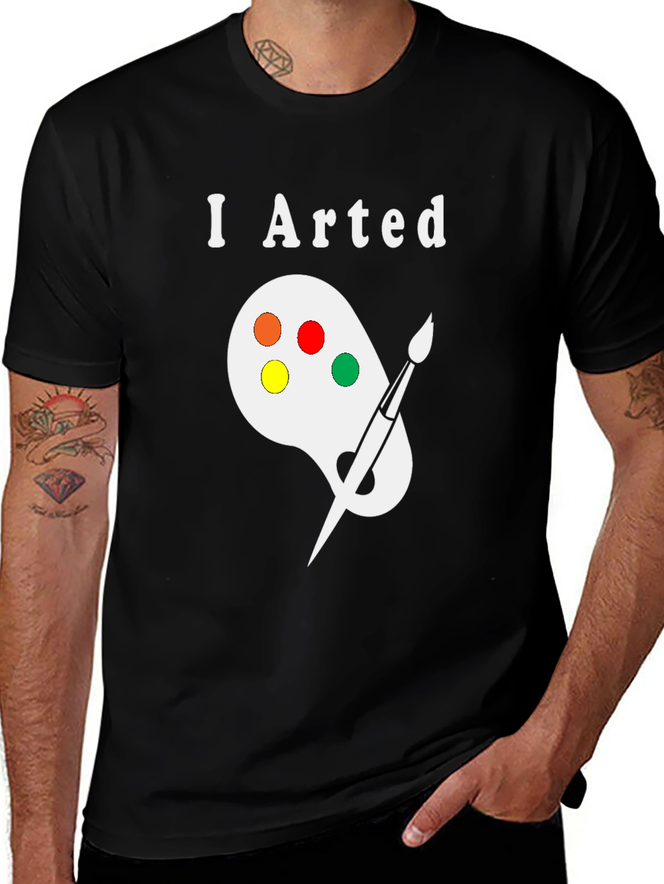 Variant 26 of I Arted T-Shirt - Painter Palette Design