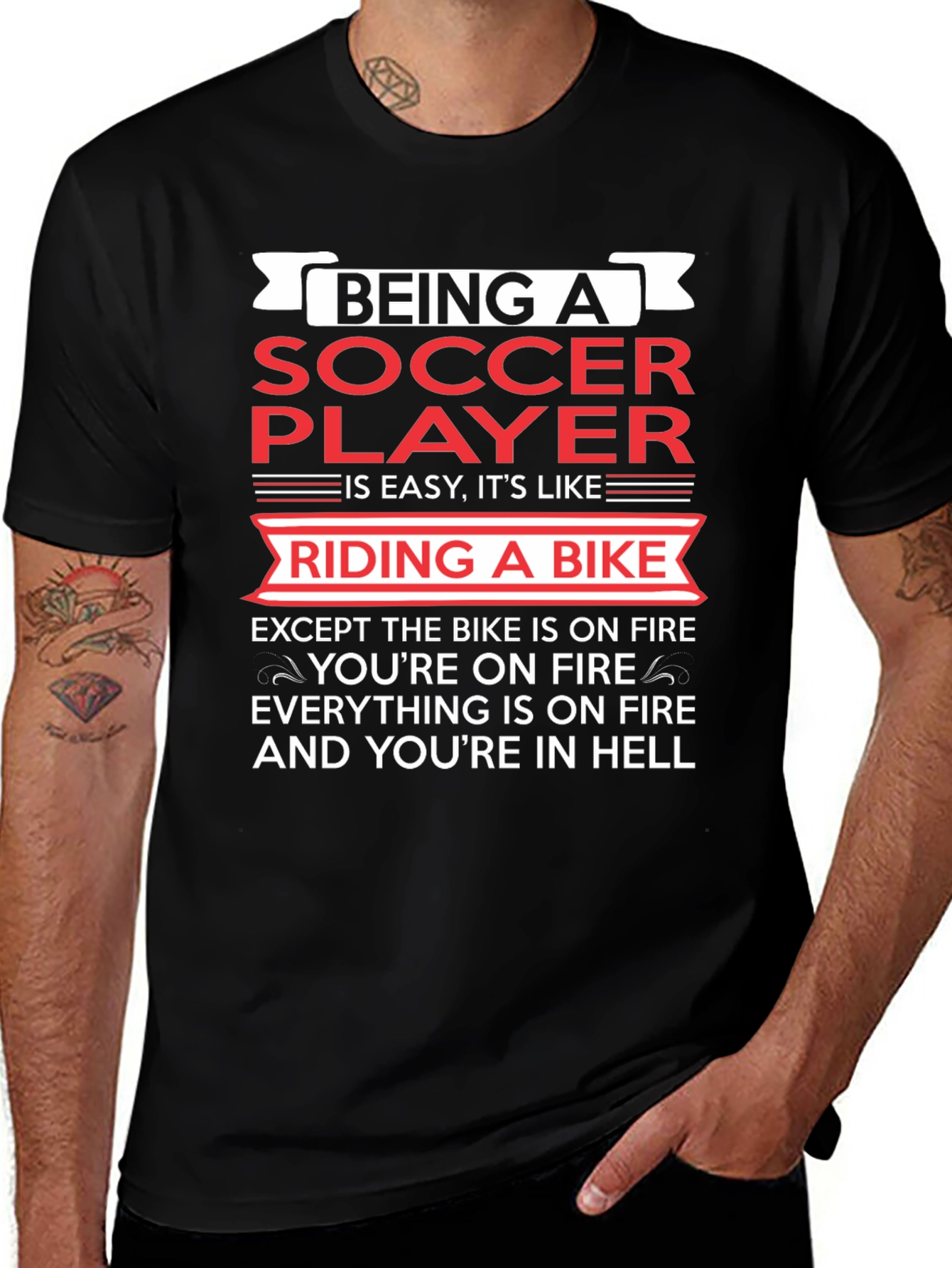 Variant 5 of Being a Soccer Player T-Shirt - Funny & True!
