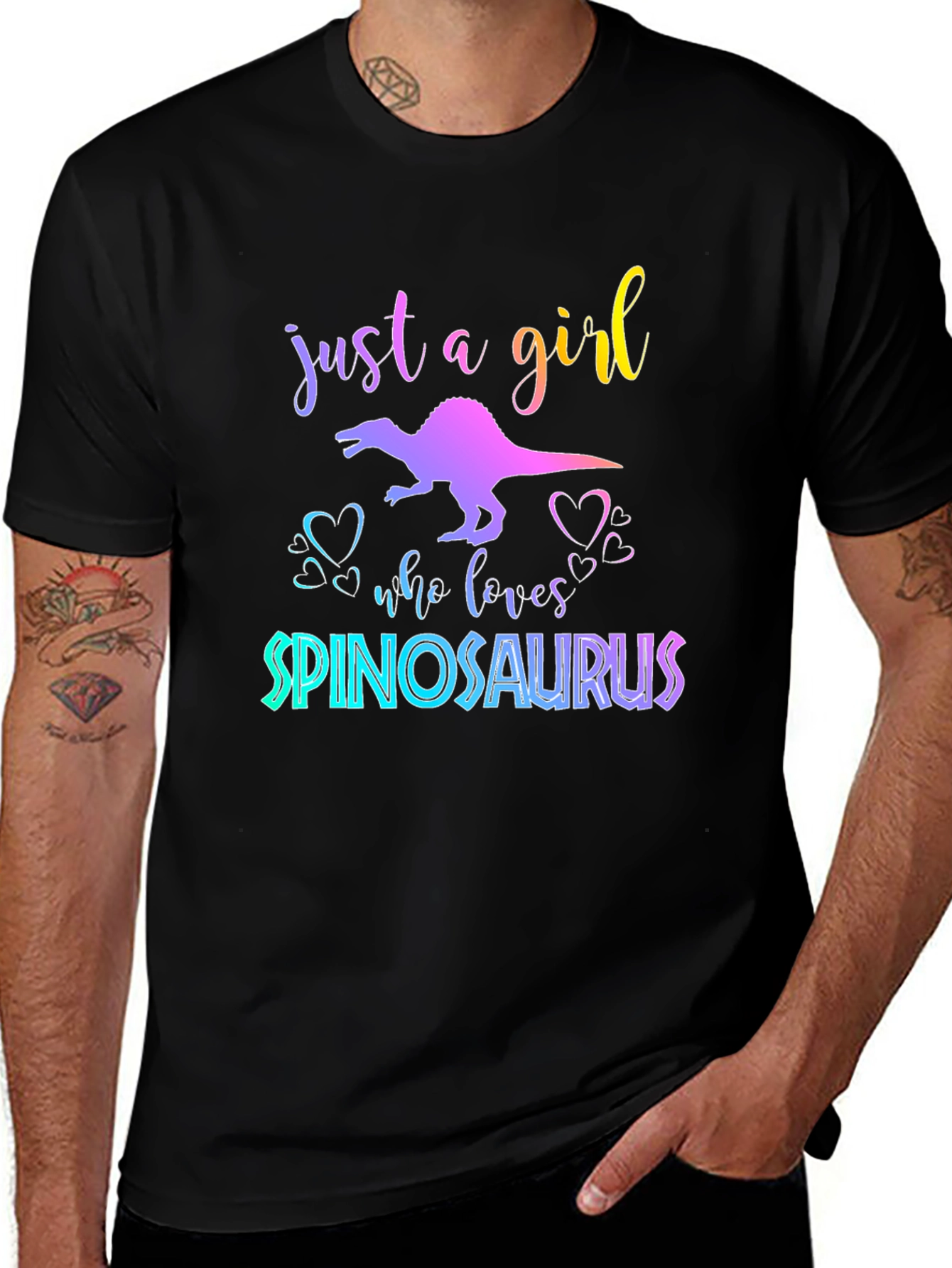 Variant 14 of Just A Girl Who Loves Spinosaurus T-Shirt