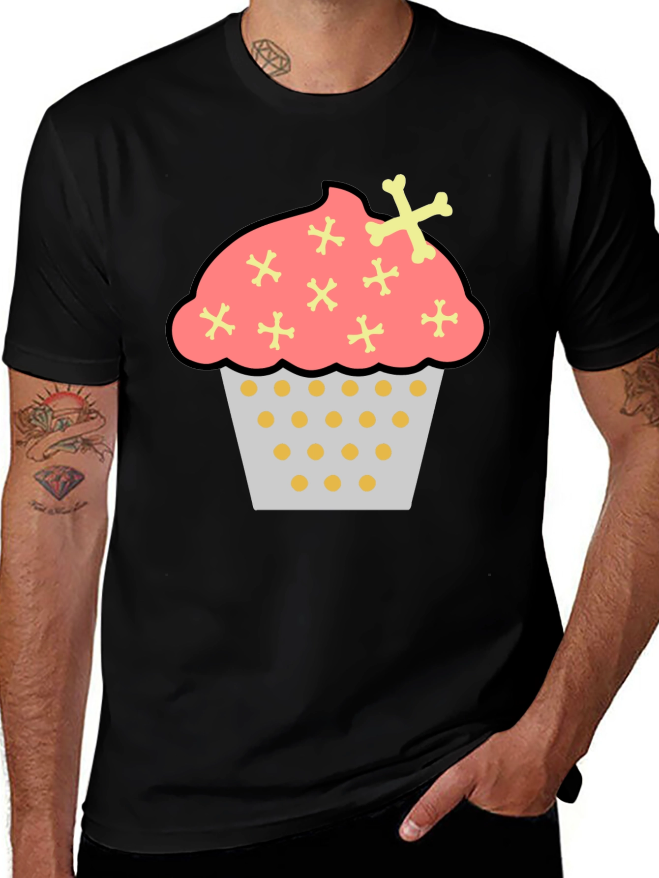 Cupcake Crossbones Graphic Tee