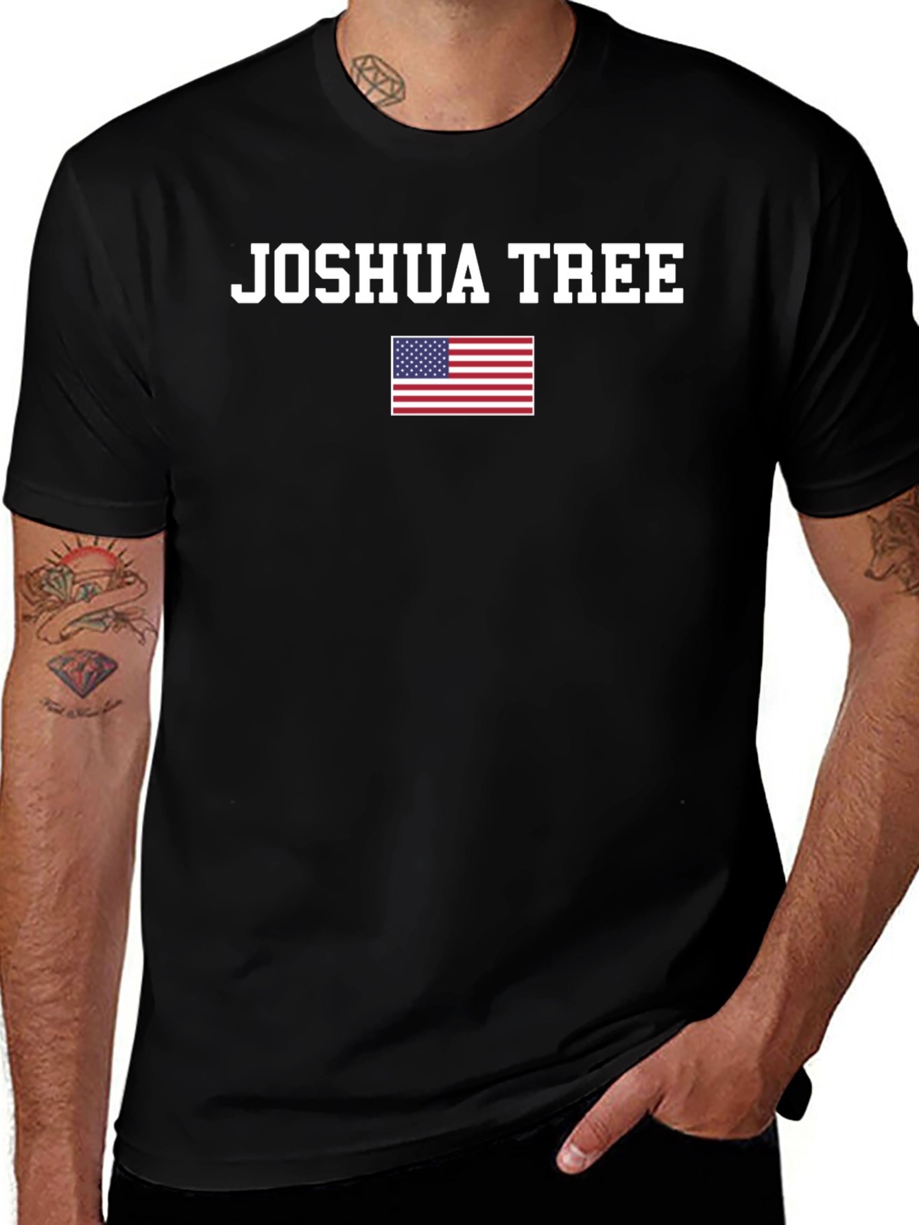 Joshua Tree USA Flag Graphic Tee