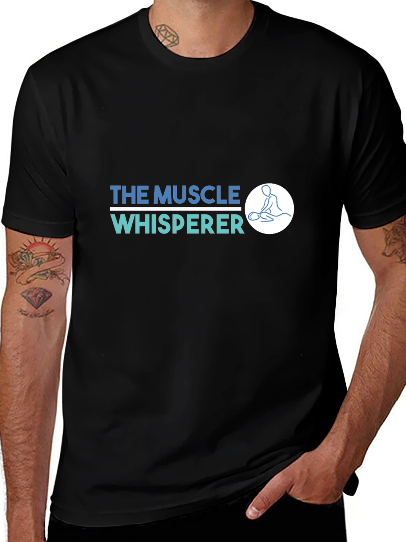 Muscle Whisperer Graphic T-Shirt - Black