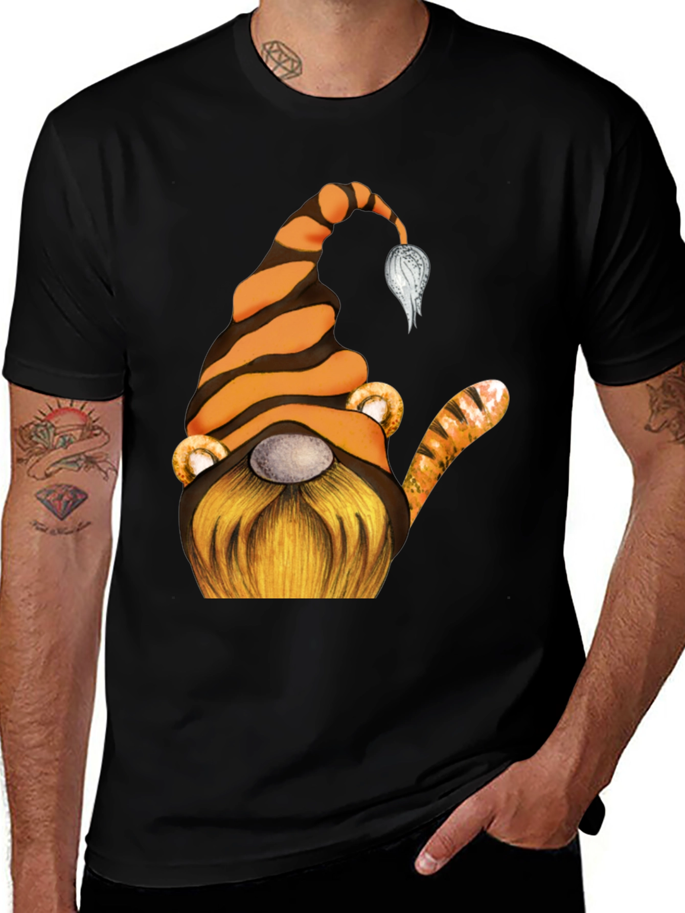 Variant 13 of Tiger Gnome Graphic Tee