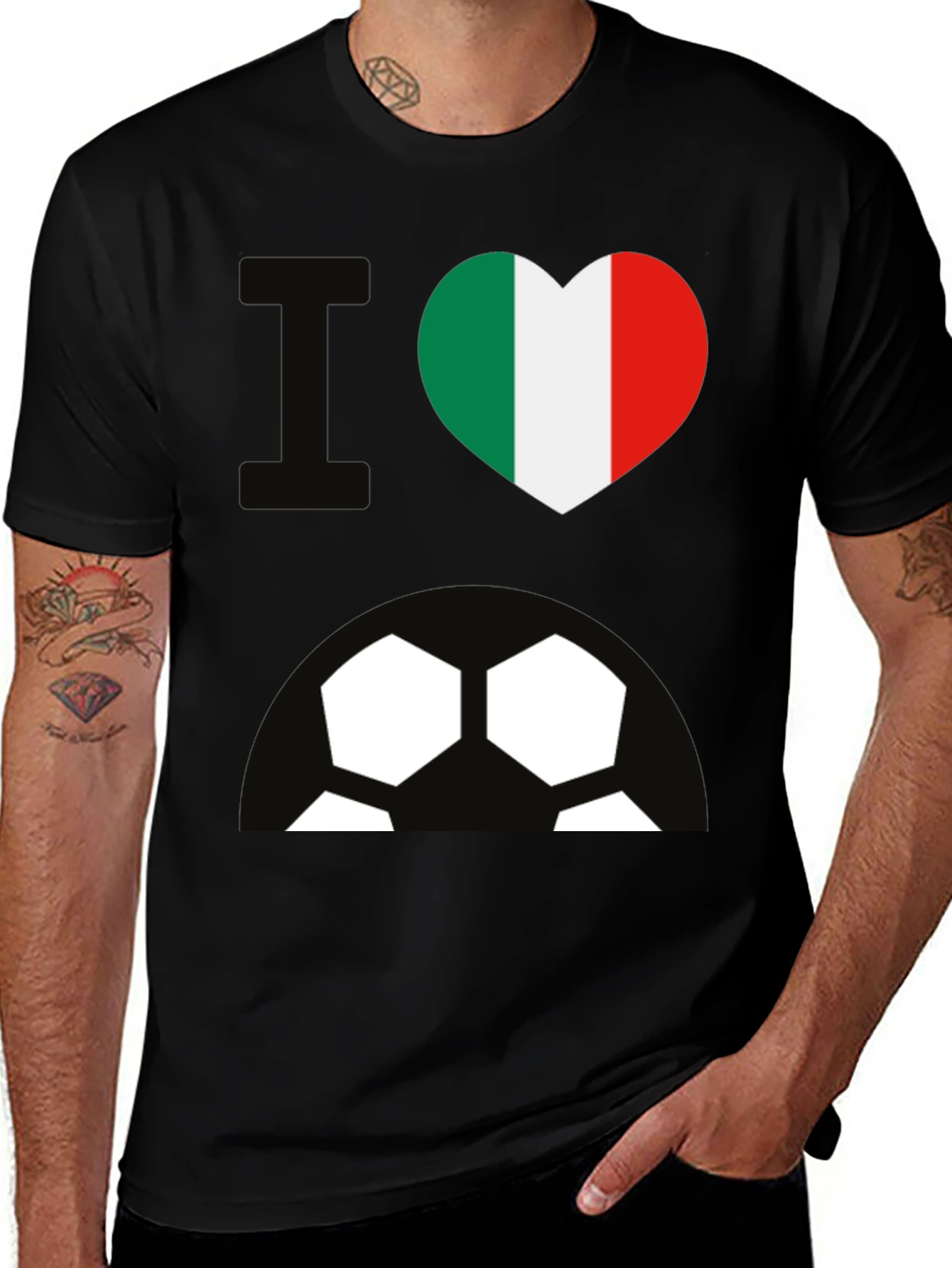 Variant 5 of I Heart Italy Soccer T-Shirt
