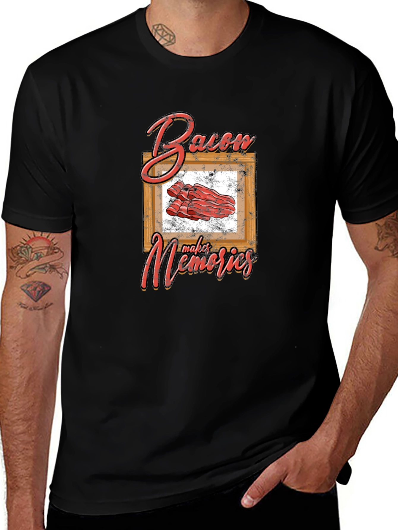 Variant 17 of Bacon Makes Memories Graphic Tee