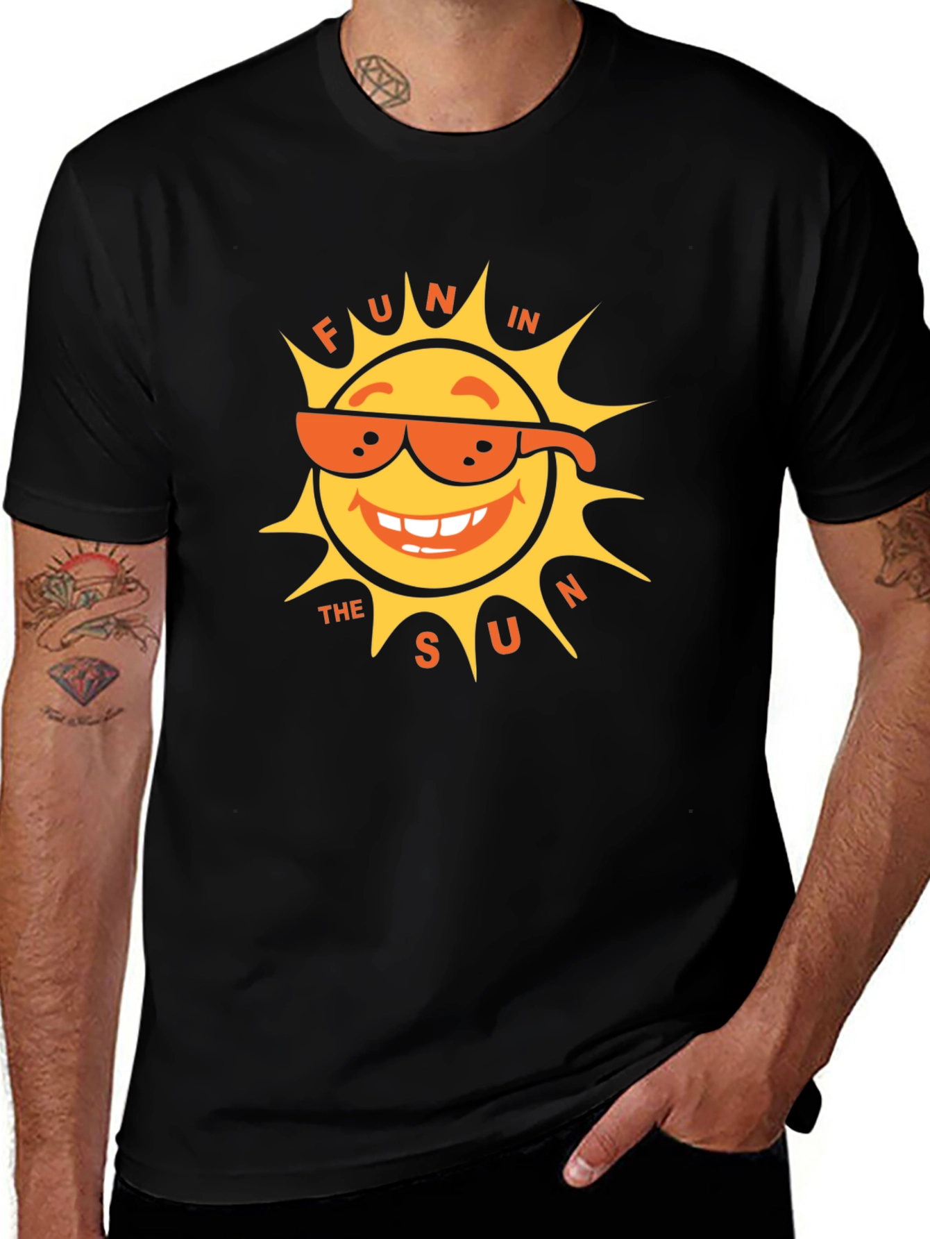 Variant 4 of Fun In The Sun Graphic Tee - Black