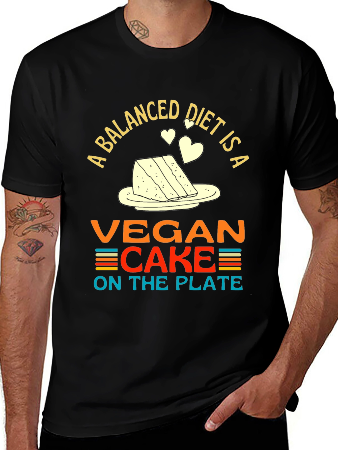 Variant 3 of Vegan Cake Diet T-Shirt - Funny Vegan Gift