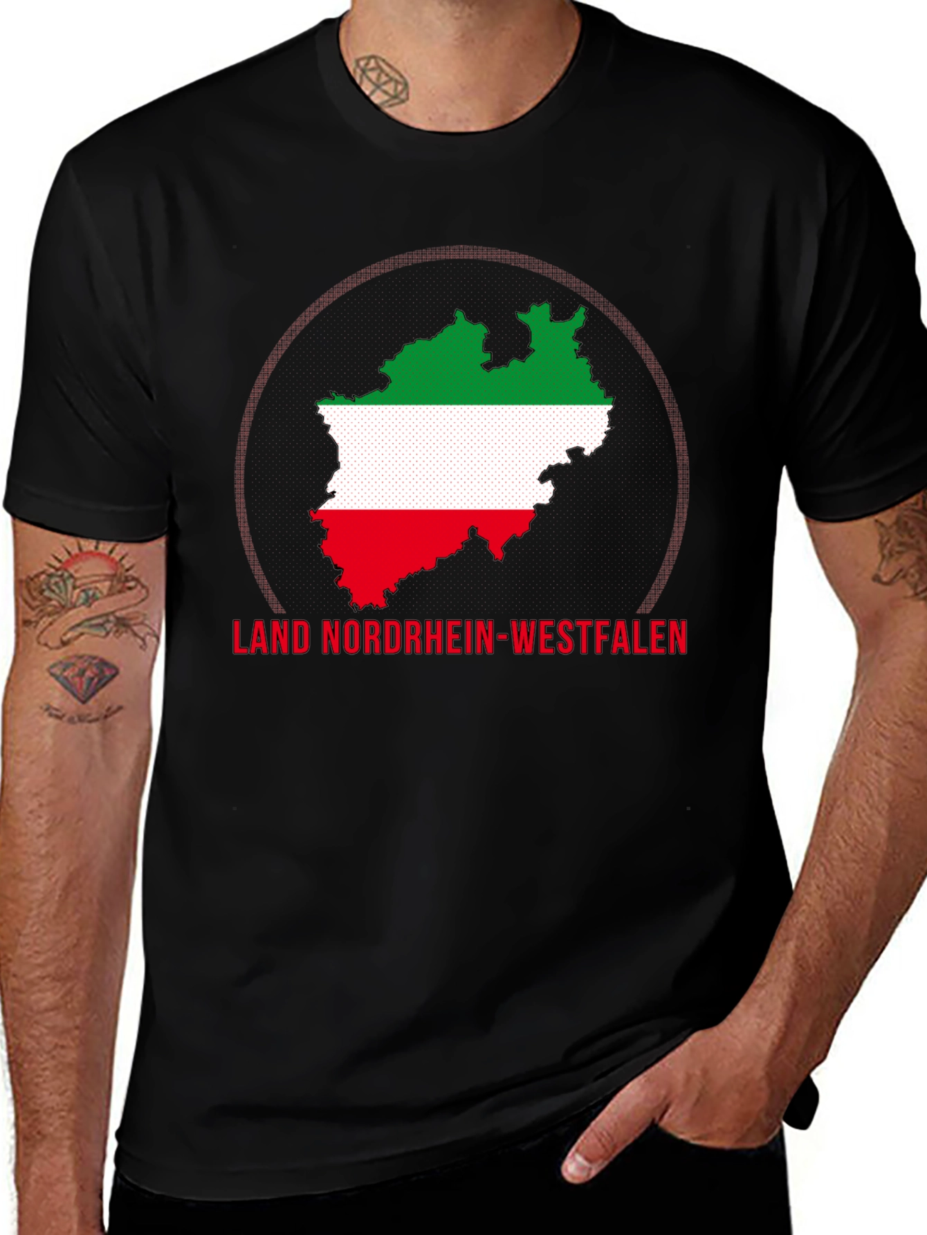 Land Nordrhein-Westfalen Map T-Shirt
