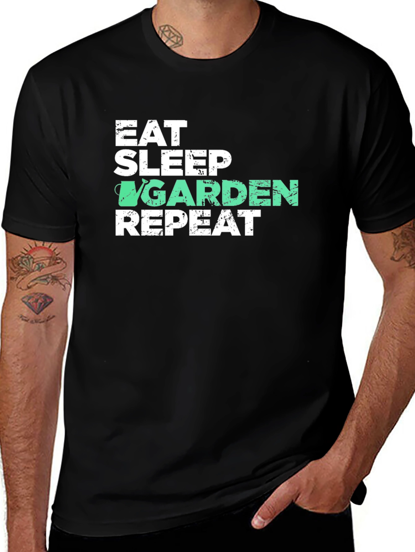 Variant 29 of Eat Sleep Garden Repeat Graphic T-Shirt