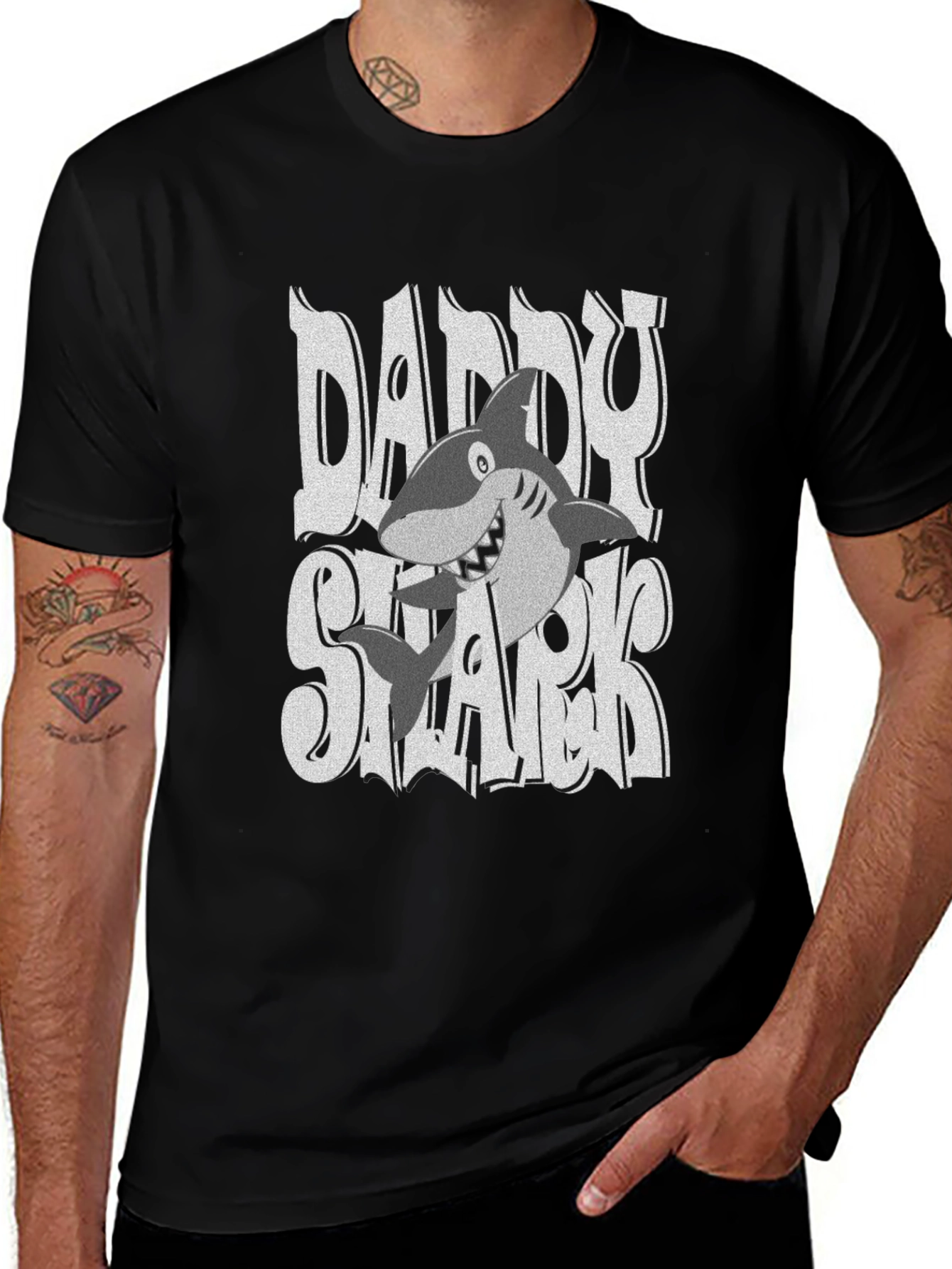 Variant 18 of Daddy Shark Graphic Print Tee