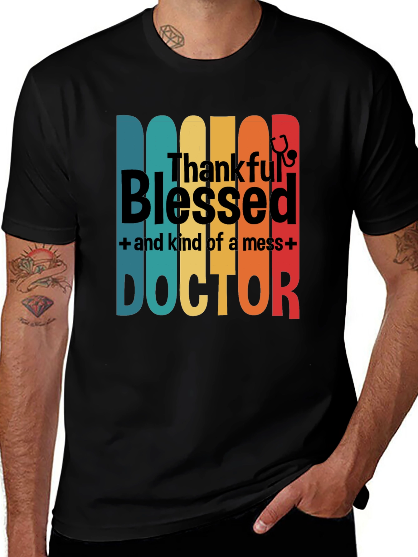 Variant 24 of Thankful Blessed Doctor Graphic T-Shirt