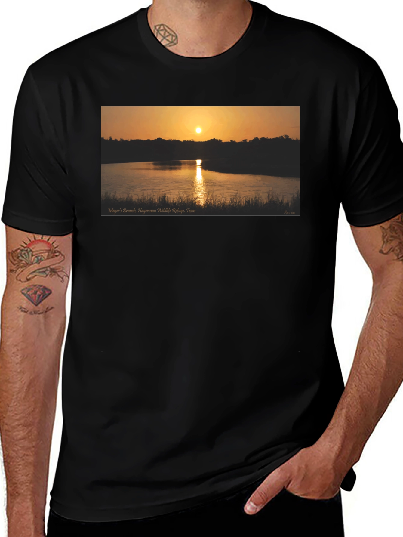 Variant 10 of Sunset Lake T-Shirt