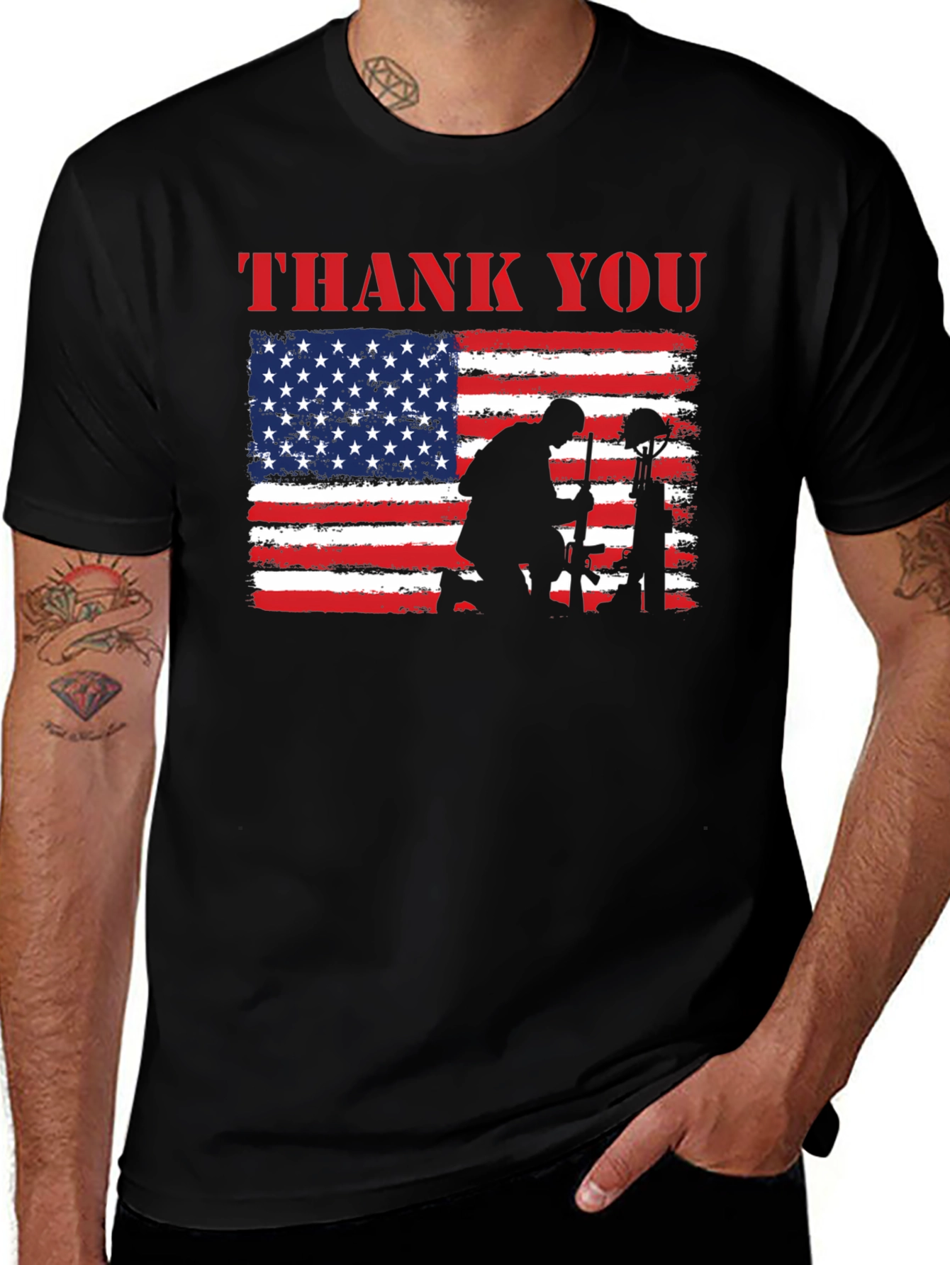 Variant 20 of Thank You Military T-Shirt