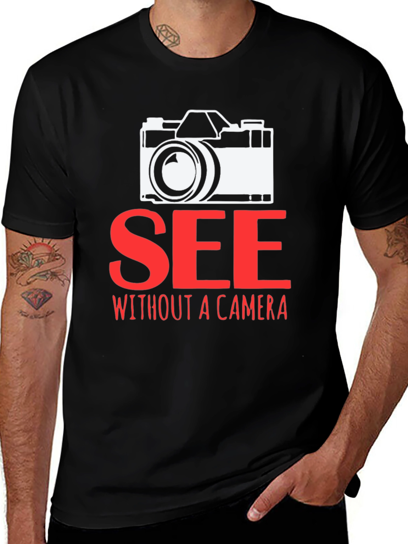 Variant 3 of See Without a Camera Graphic T-Shirt